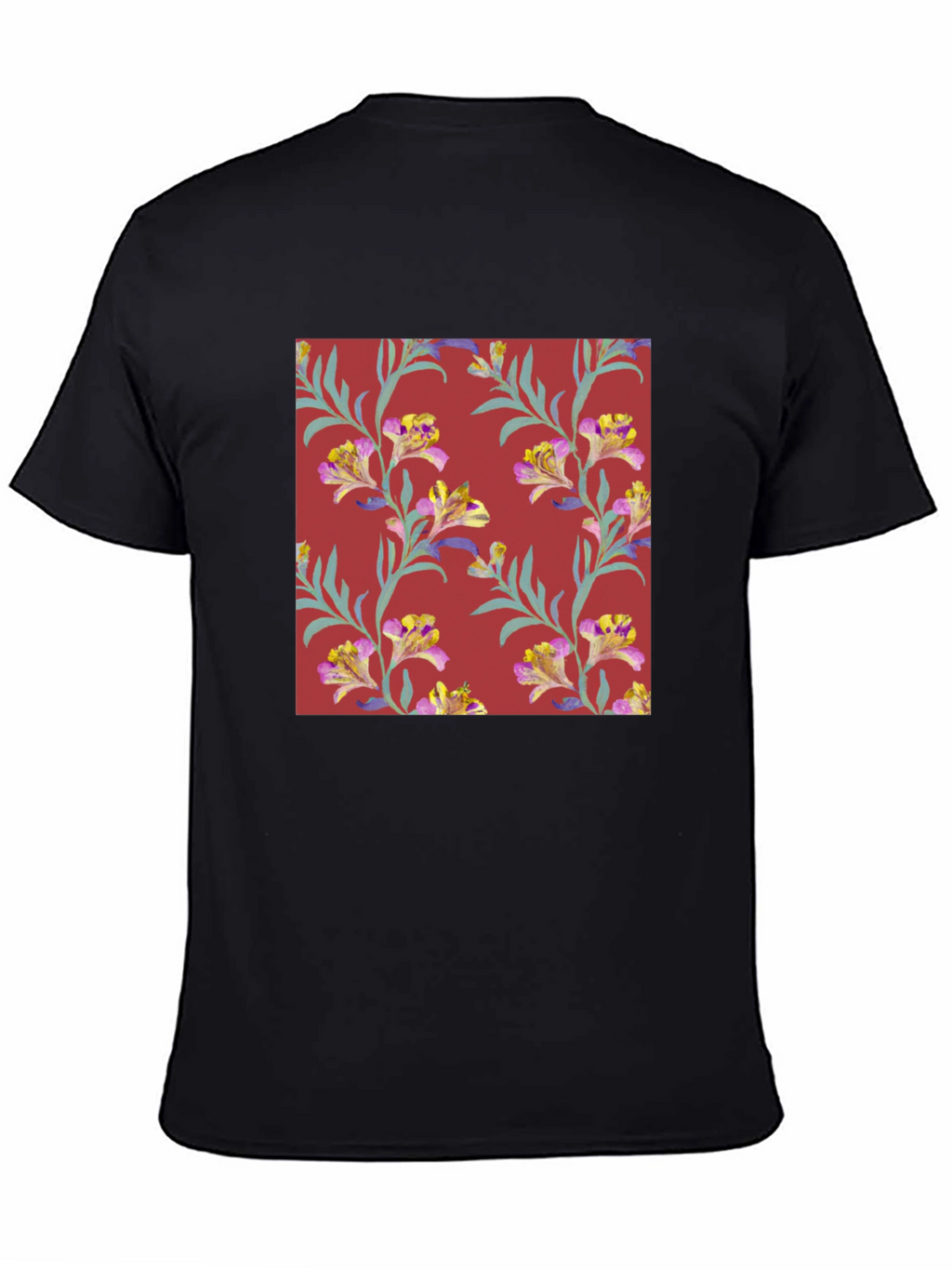 Floral Pattern Tee - Stylish Mens T-Shirt