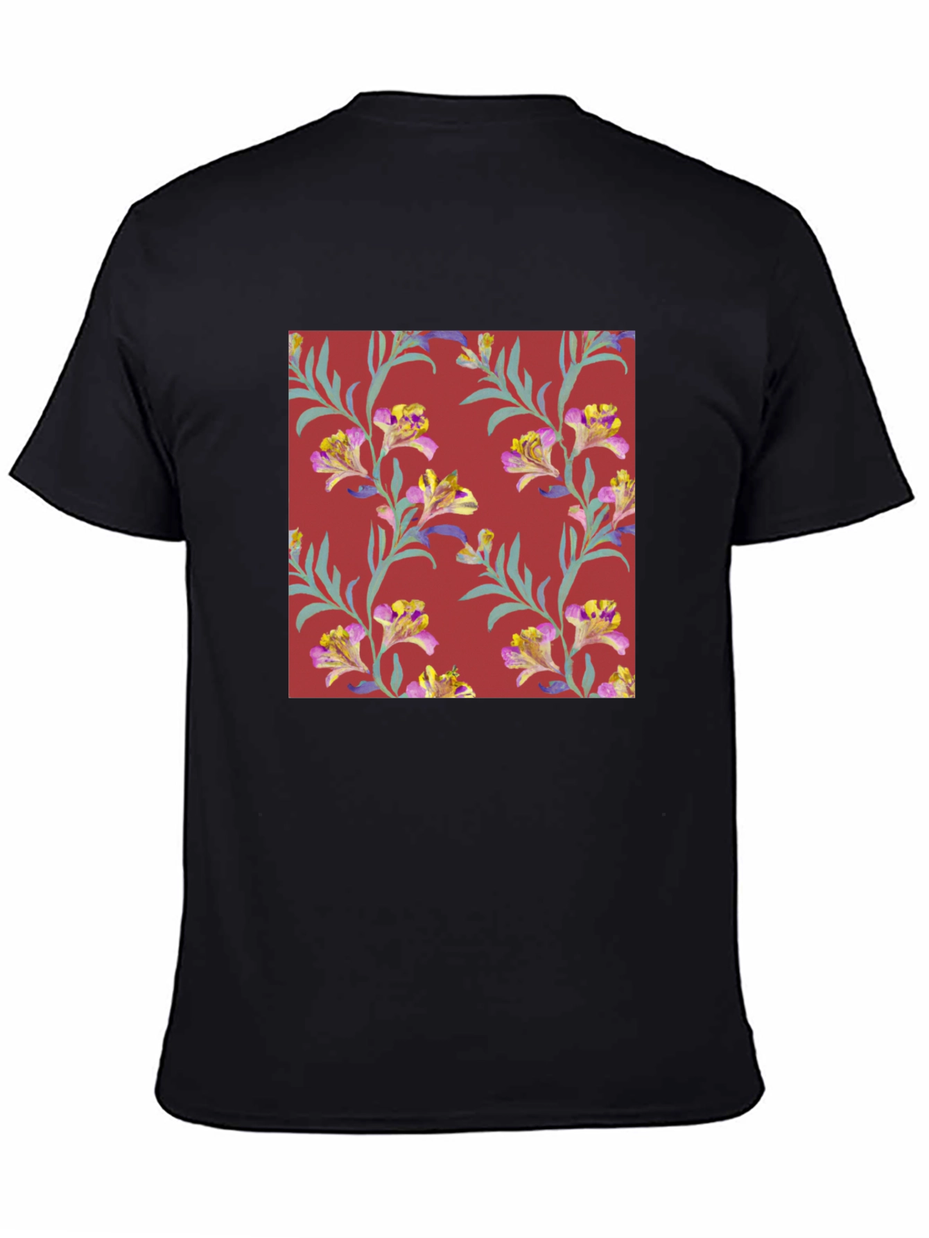 Floral Pattern Tee - Stylish Mens T-Shirt