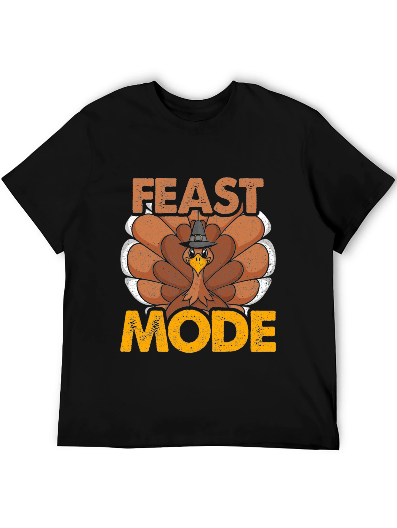 Feast Mode Turkey Graphic T-Shirt - Thanksgiving Apparel