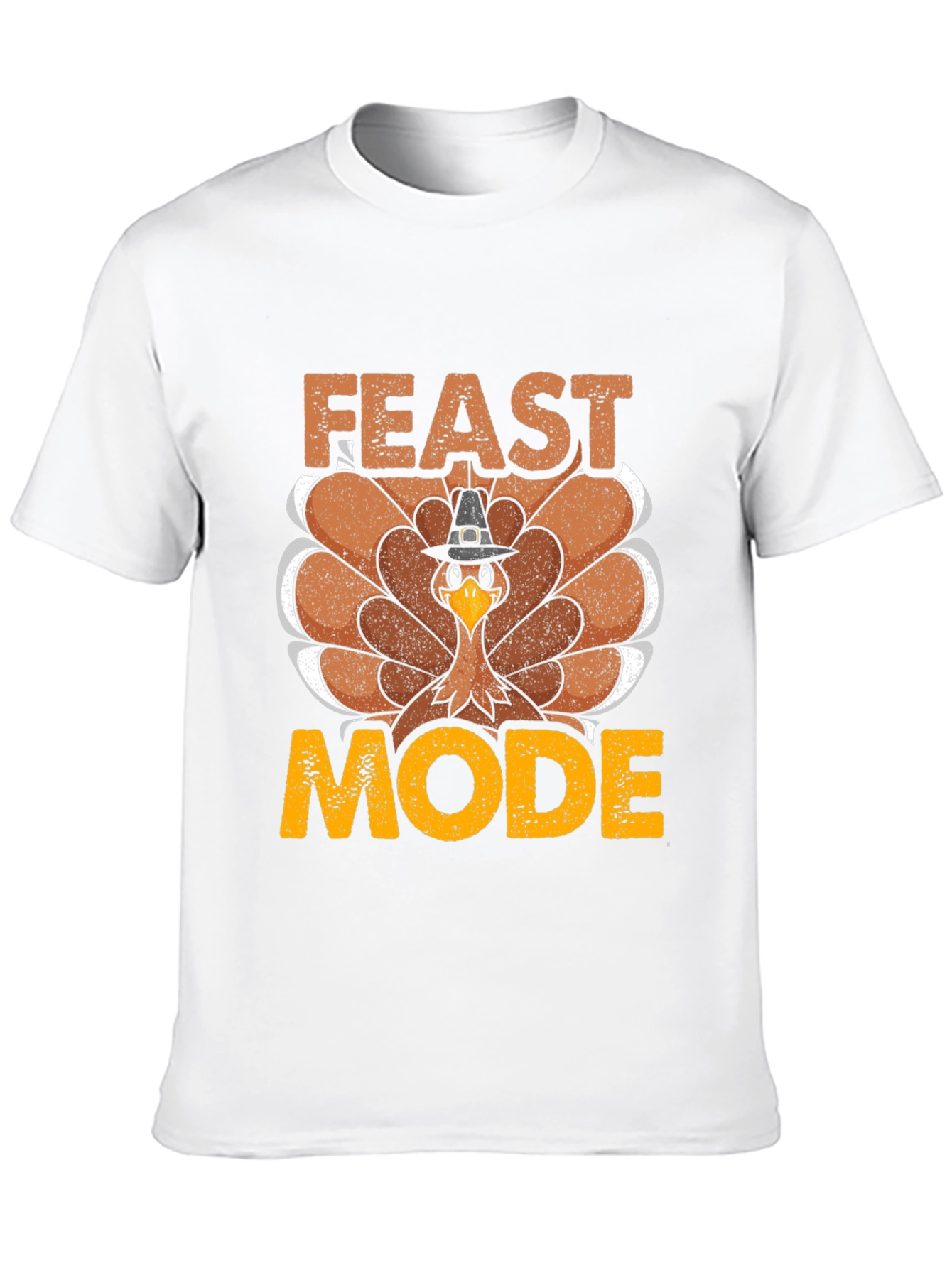 Feast Mode Turkey Graphic T-Shirt - Thanksgiving Apparel