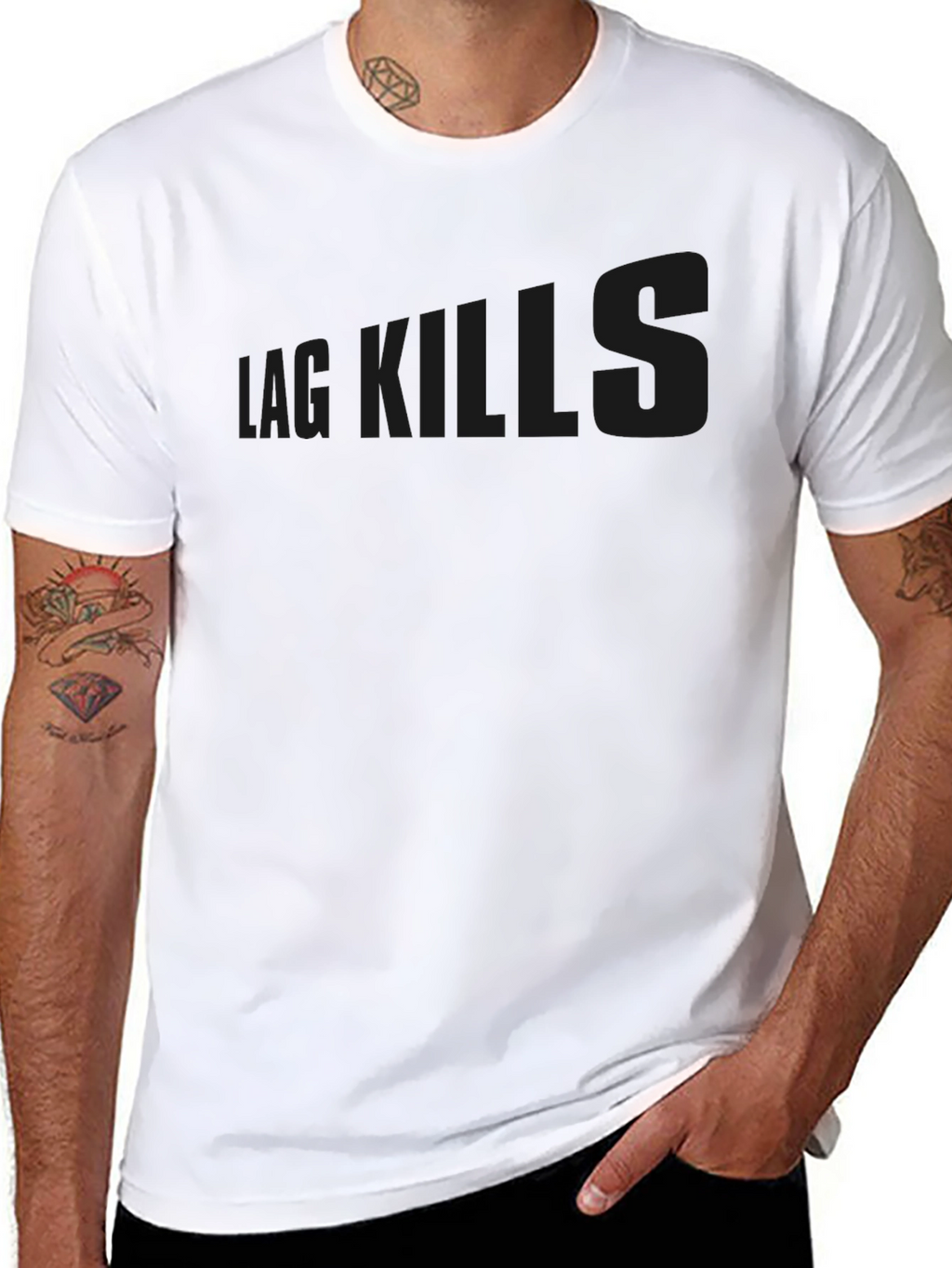 Black T-Shirt Lag Kills