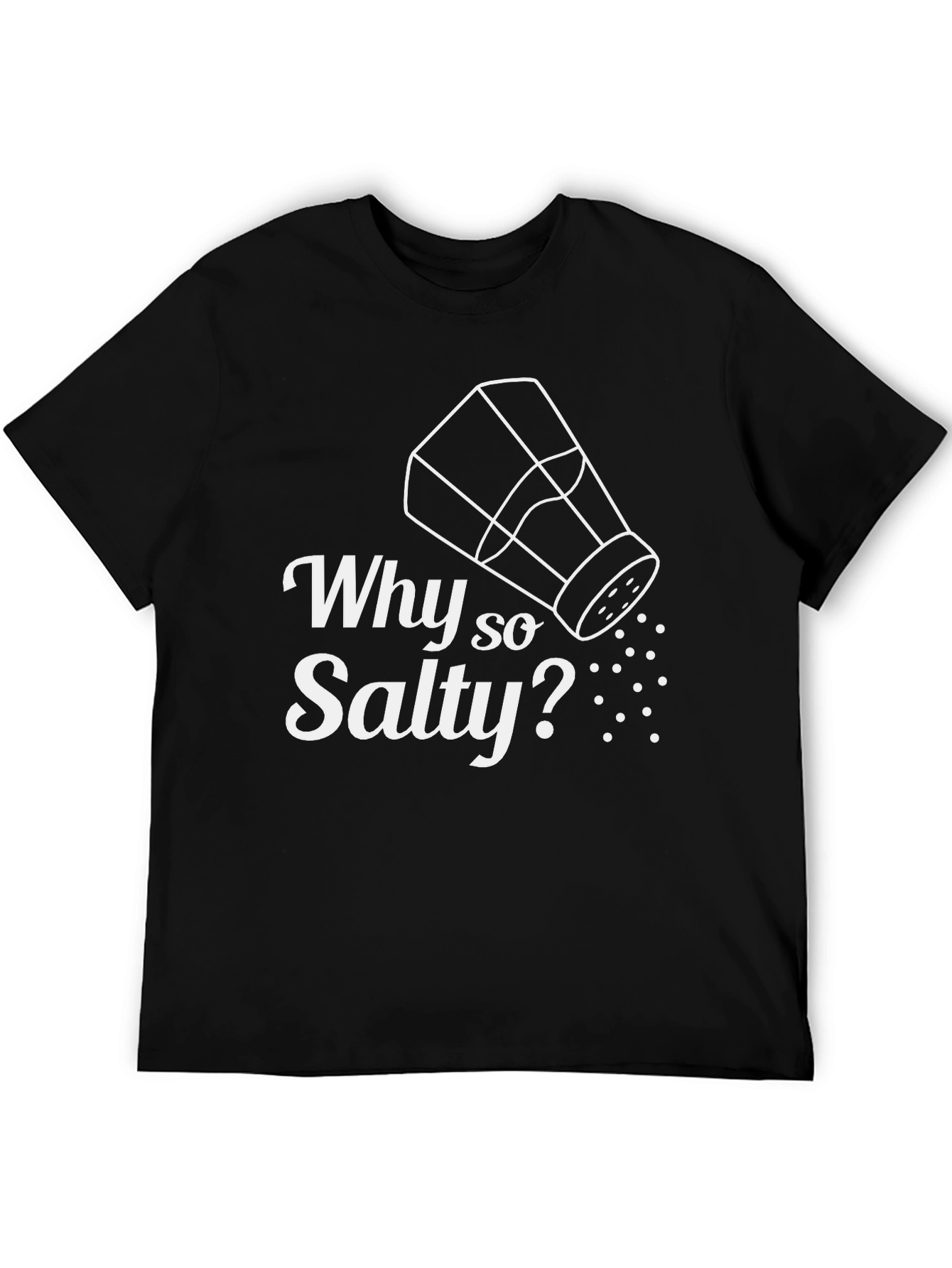 Why So Salty? Graphic Tee - Mens Black T-Shirt