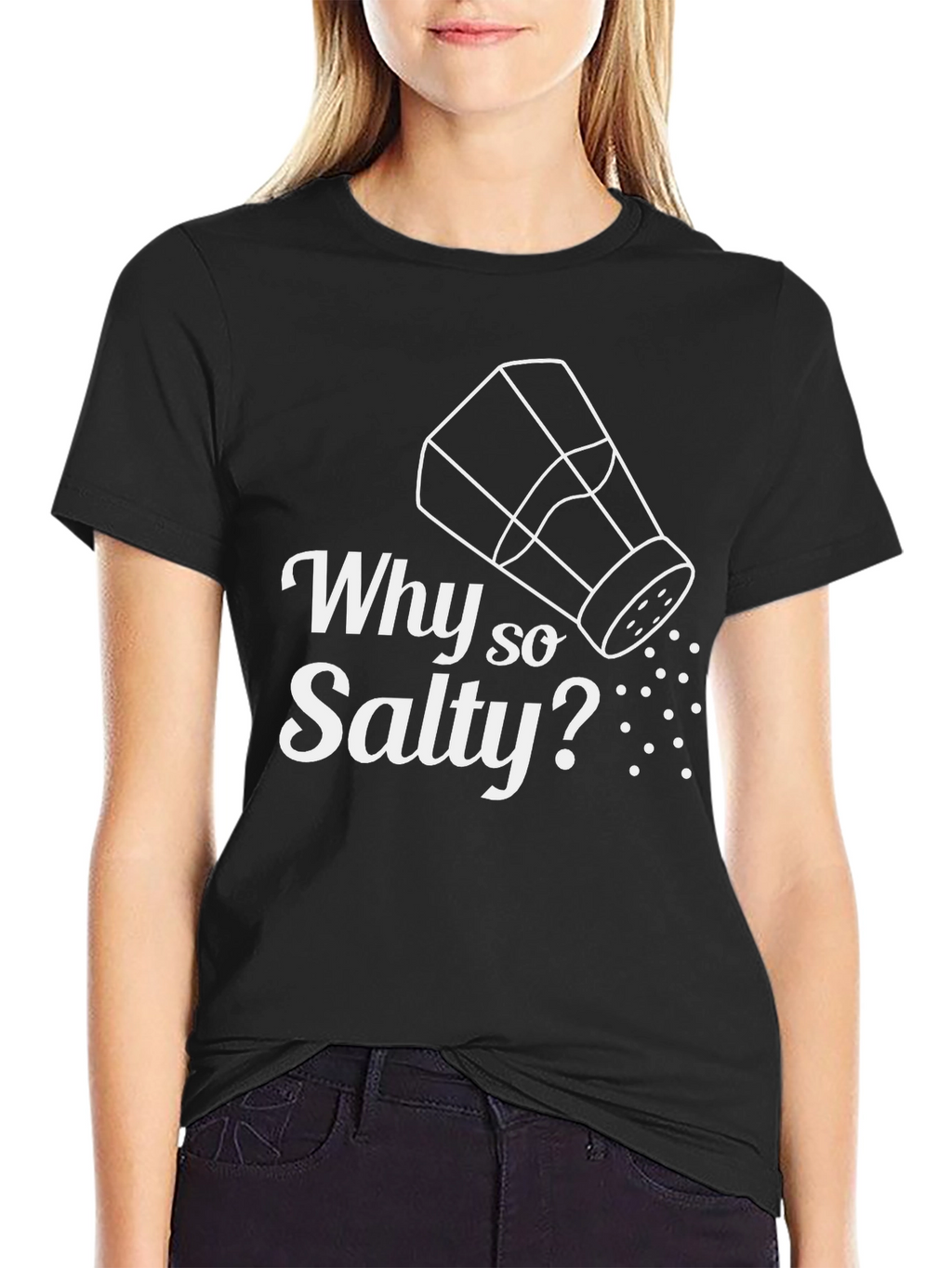 Why So Salty? Graphic Tee - Mens Black T-Shirt