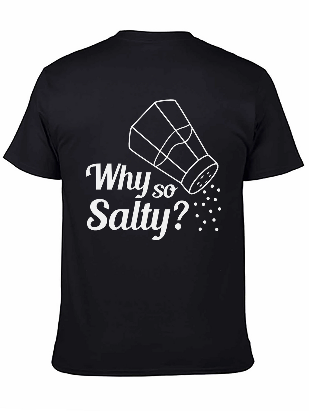 Why So Salty? Graphic Tee - Mens Black T-Shirt
