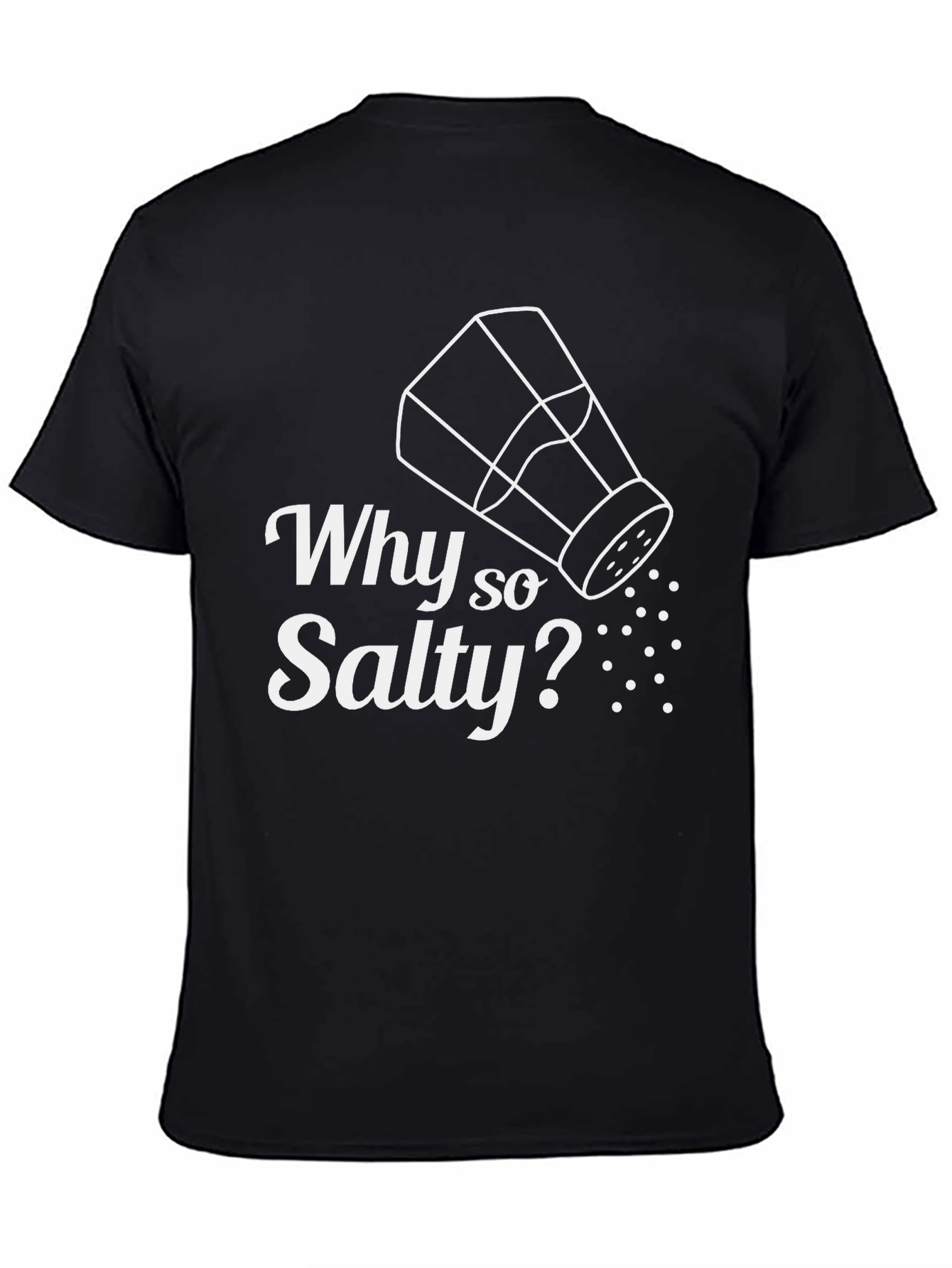 Why So Salty? Graphic Tee - Mens Black T-Shirt