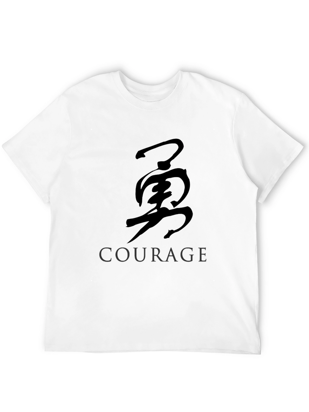 Courage Kanji T-Shirt - Black Graphic Tee