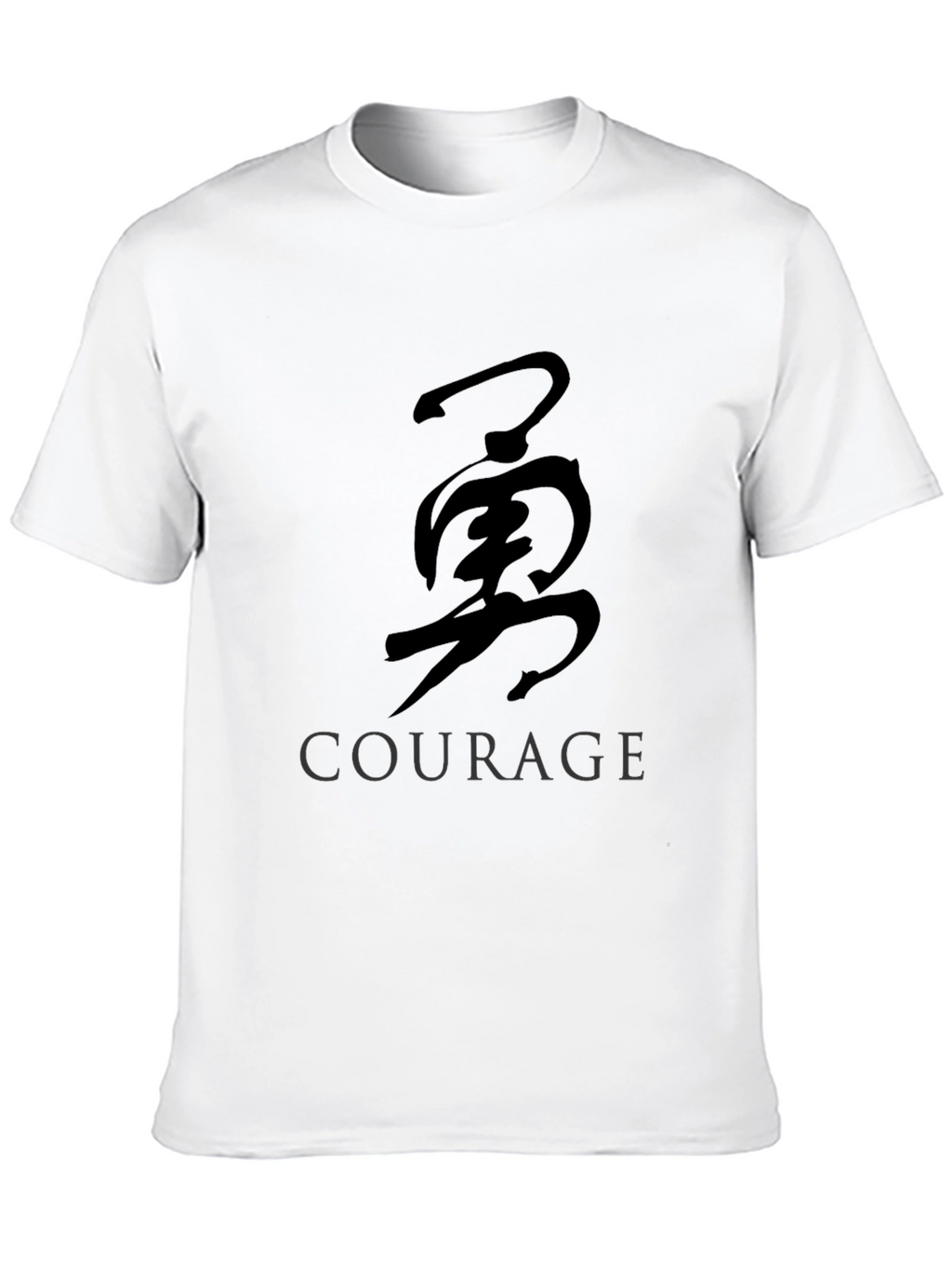 Courage Kanji T-Shirt - Black Graphic Tee