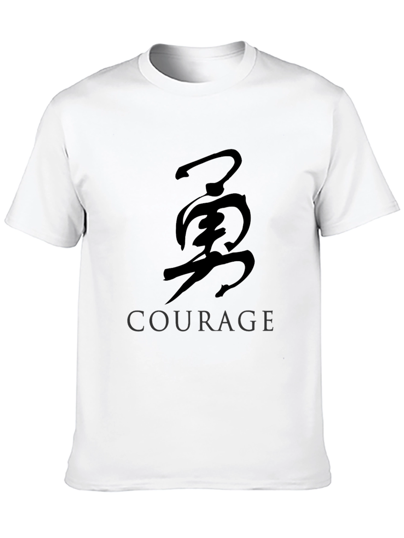 Courage Kanji T-Shirt - Black Graphic Tee
