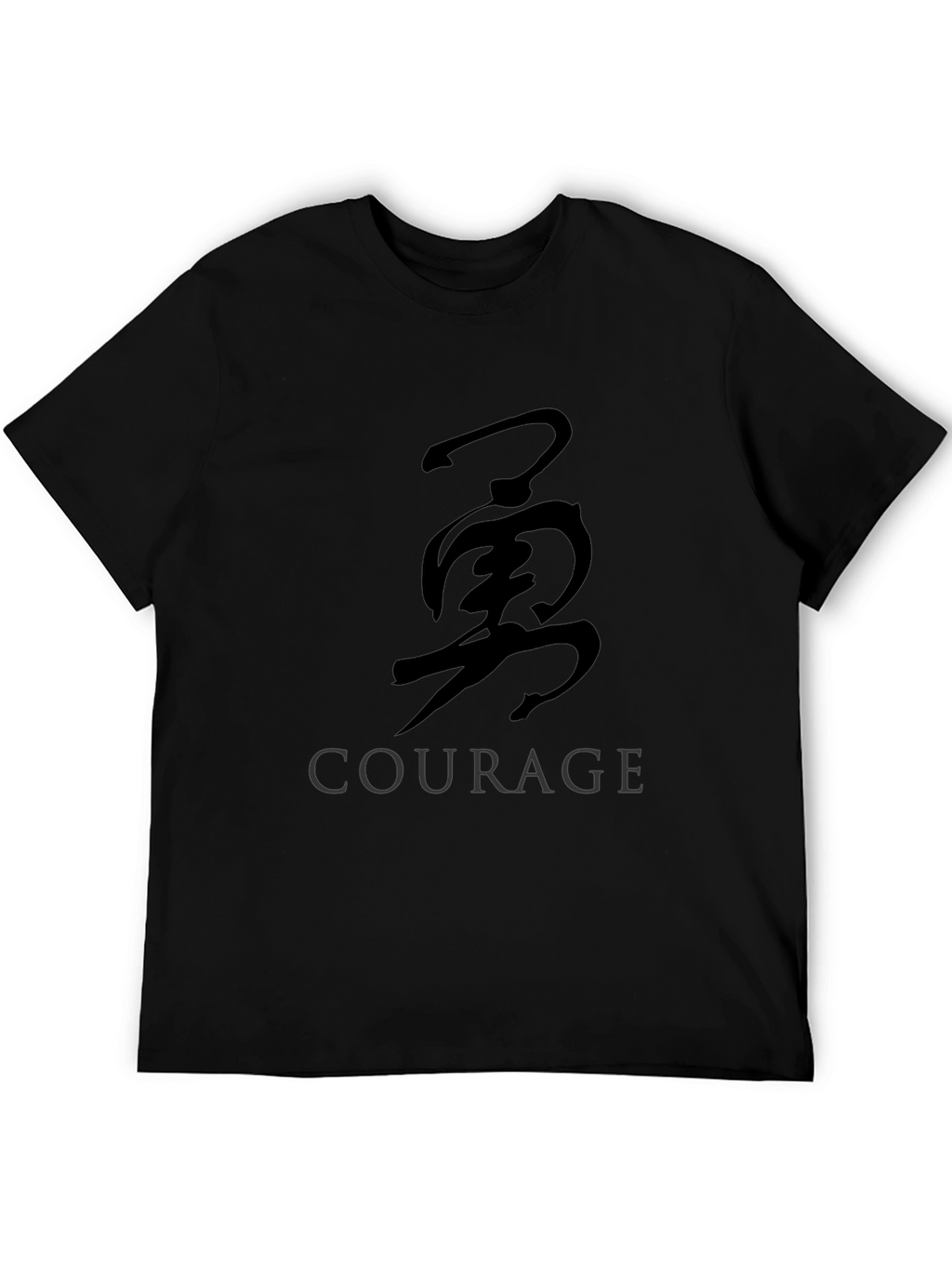 Courage Kanji T-Shirt - Black Graphic Tee