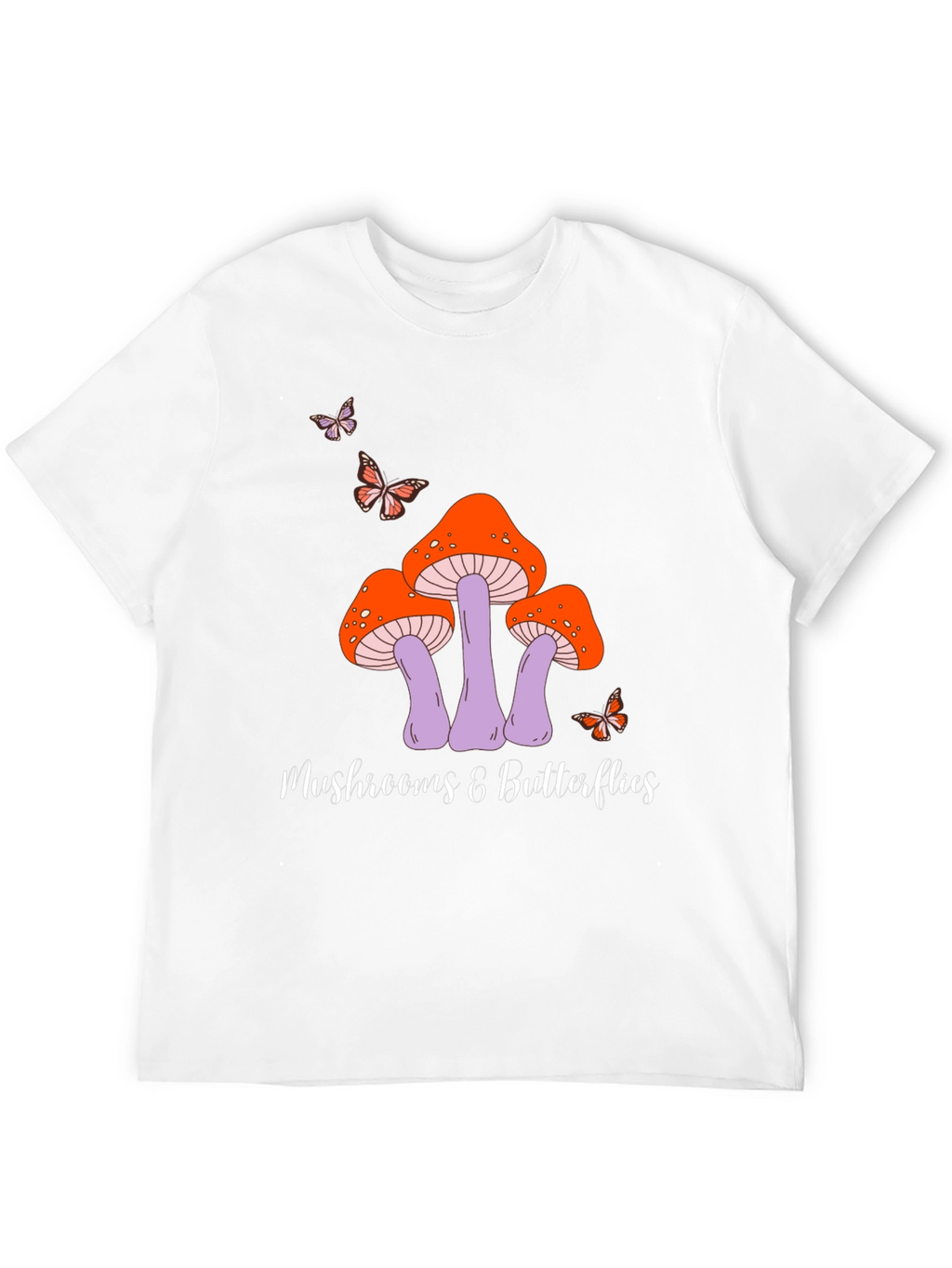 Mushroom & Butterfly Graphic Tee