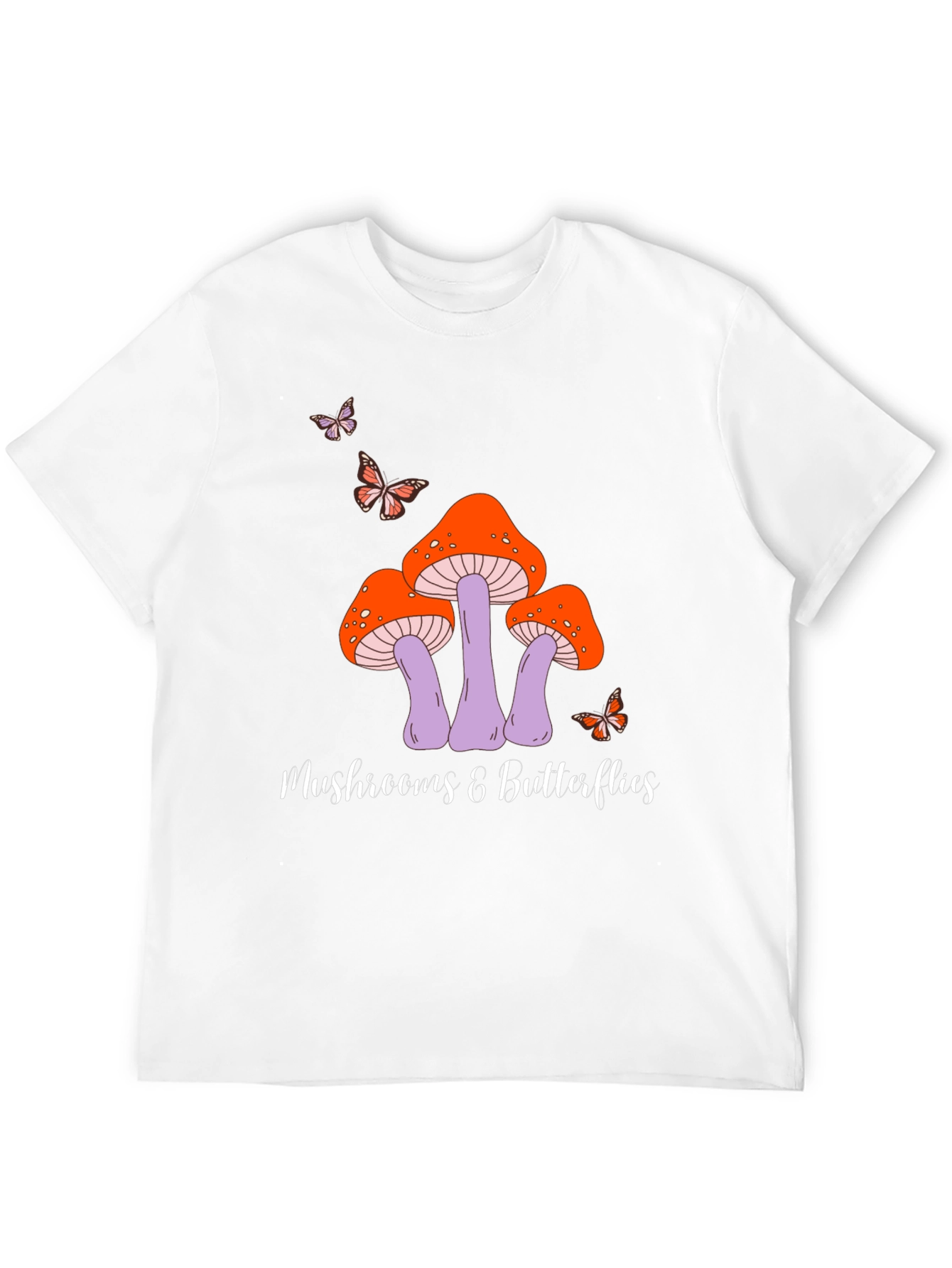 Mushroom & Butterfly Graphic Tee