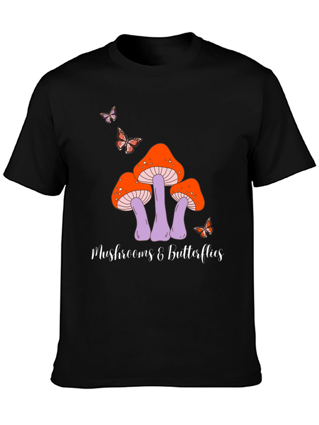 Mushroom & Butterfly Graphic Tee