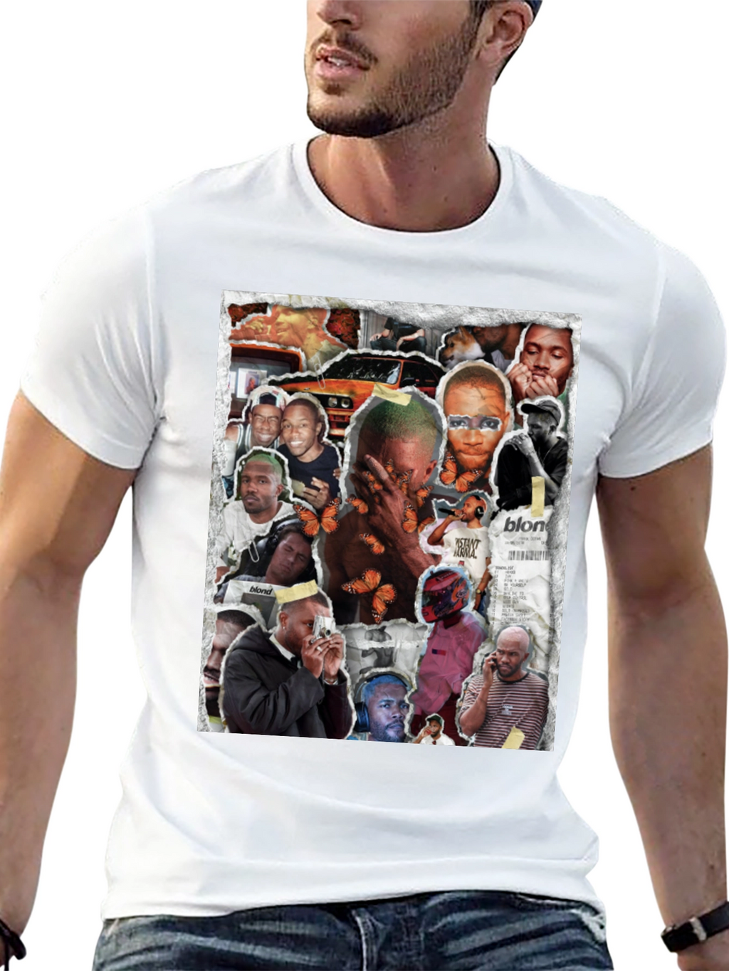 Frank Ocean Collage Graphic T-Shirt
