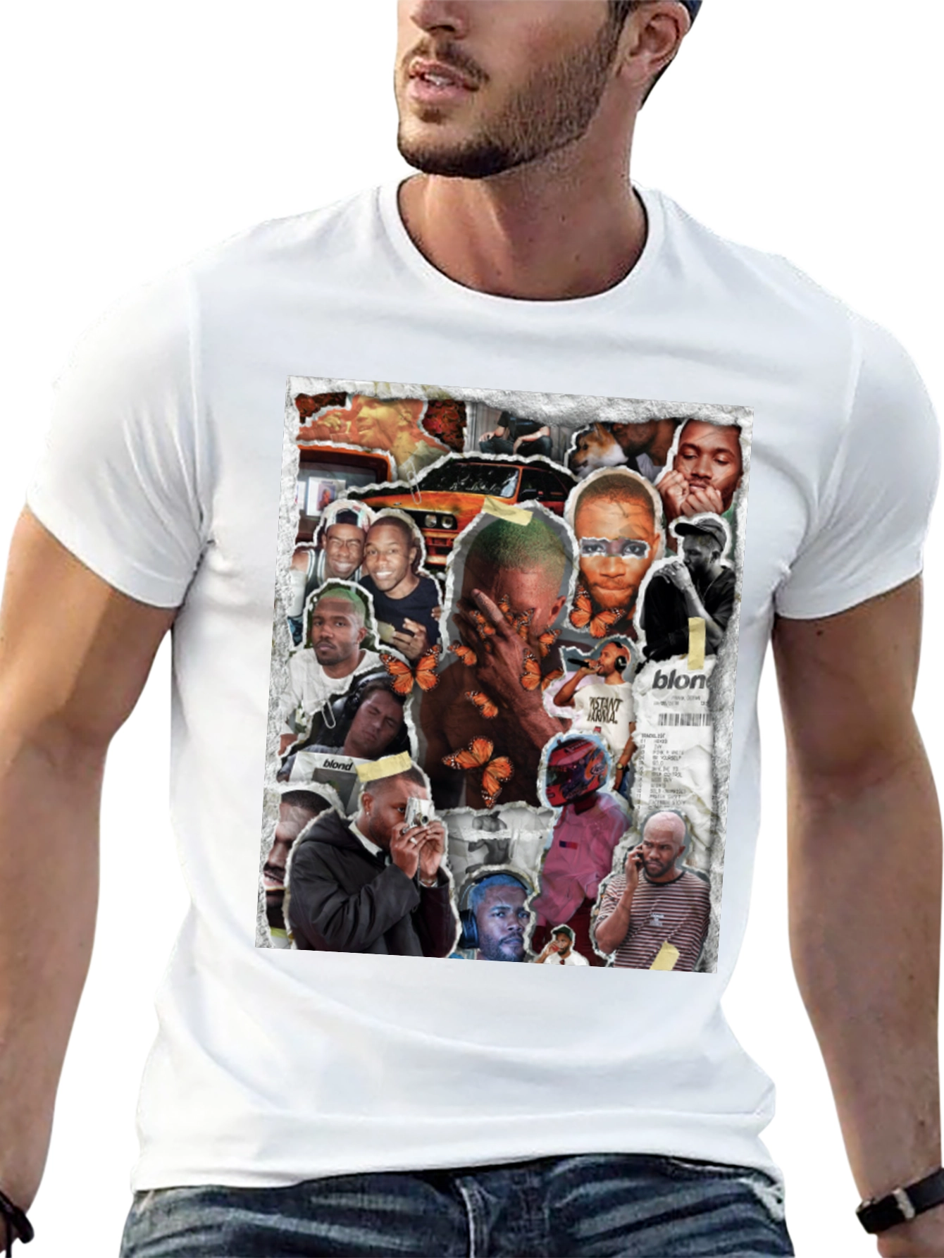 Frank Ocean Collage Graphic T-Shirt