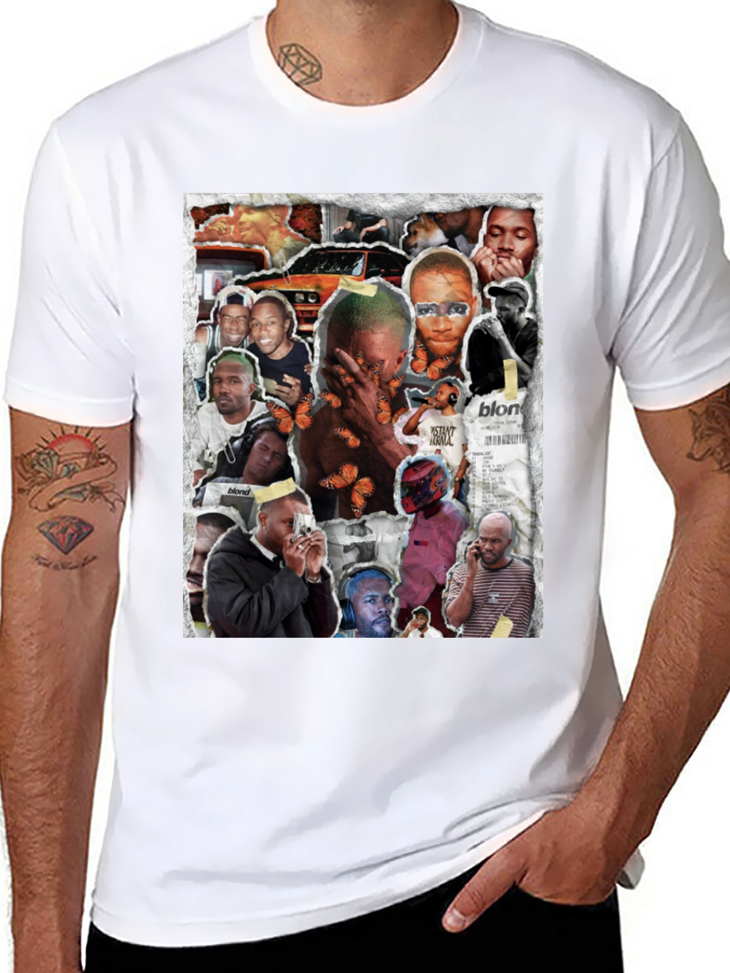 Frank Ocean Collage Graphic T-Shirt