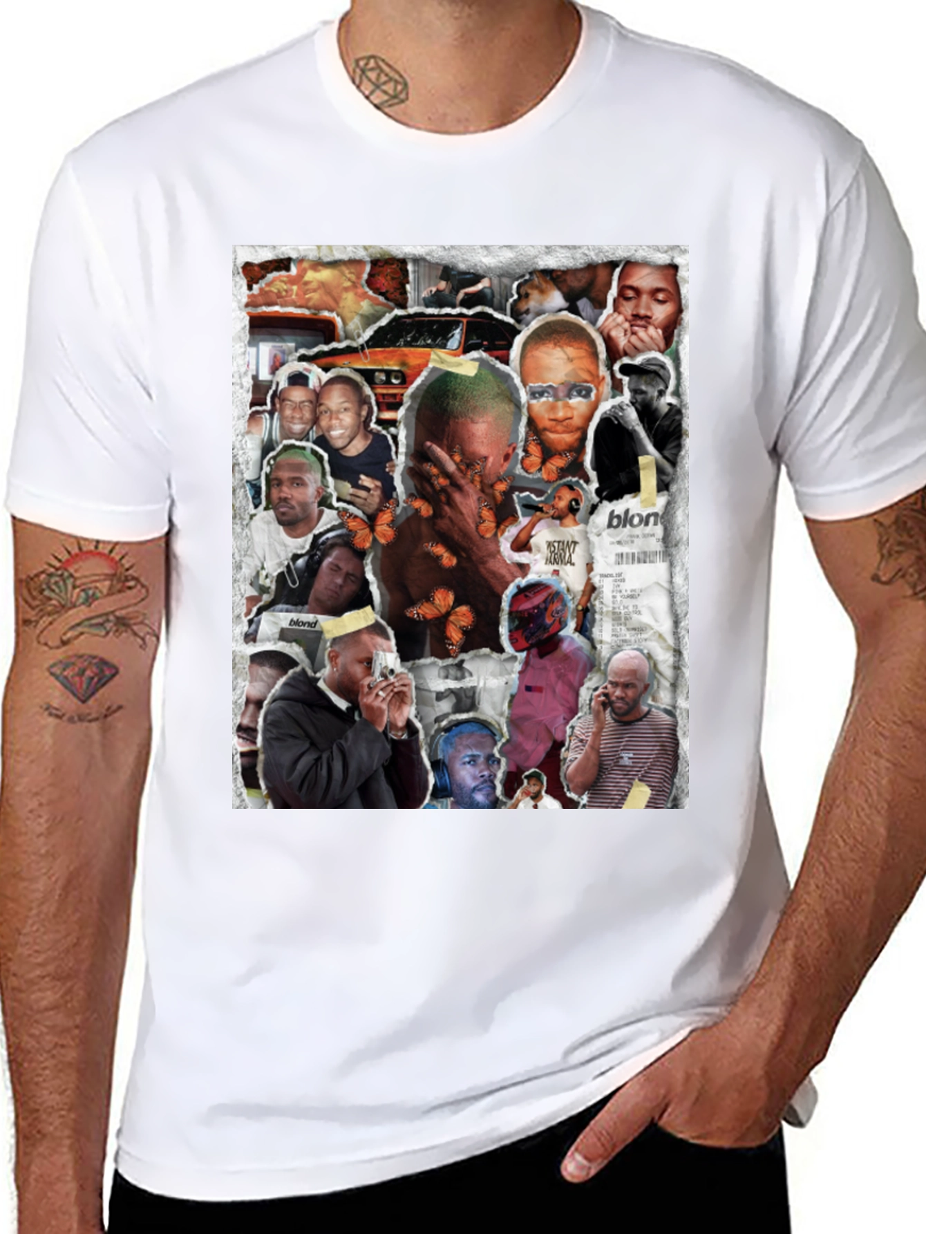 Frank Ocean Collage Graphic T-Shirt