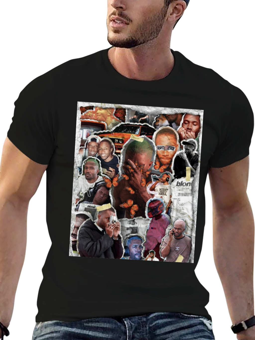 Frank Ocean Collage Graphic T-Shirt