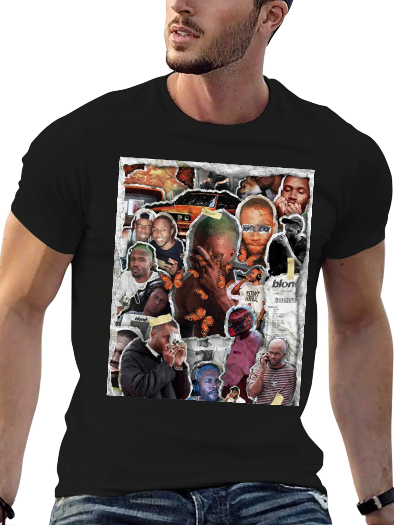 Frank Ocean Collage Graphic T-Shirt