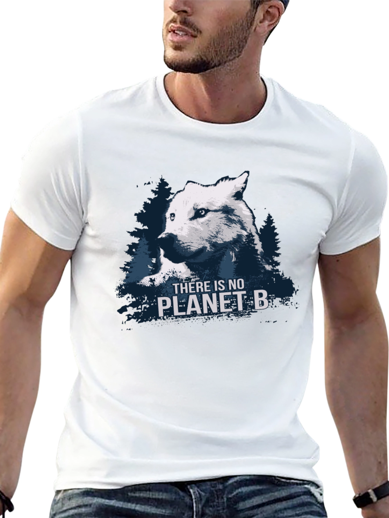 Wolf Planet B Black Graphic T-Shirt