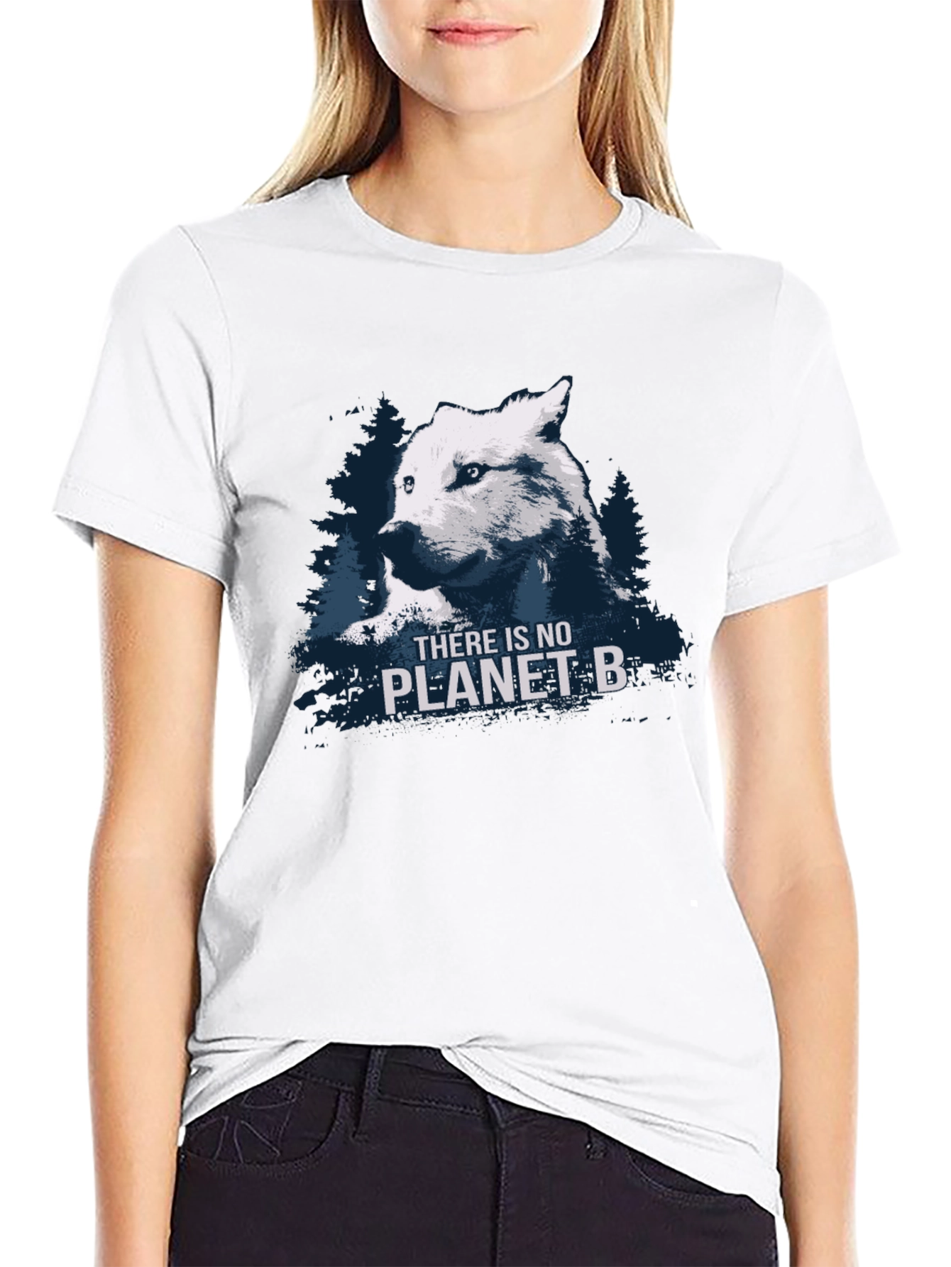 Wolf Planet B Black Graphic T-Shirt