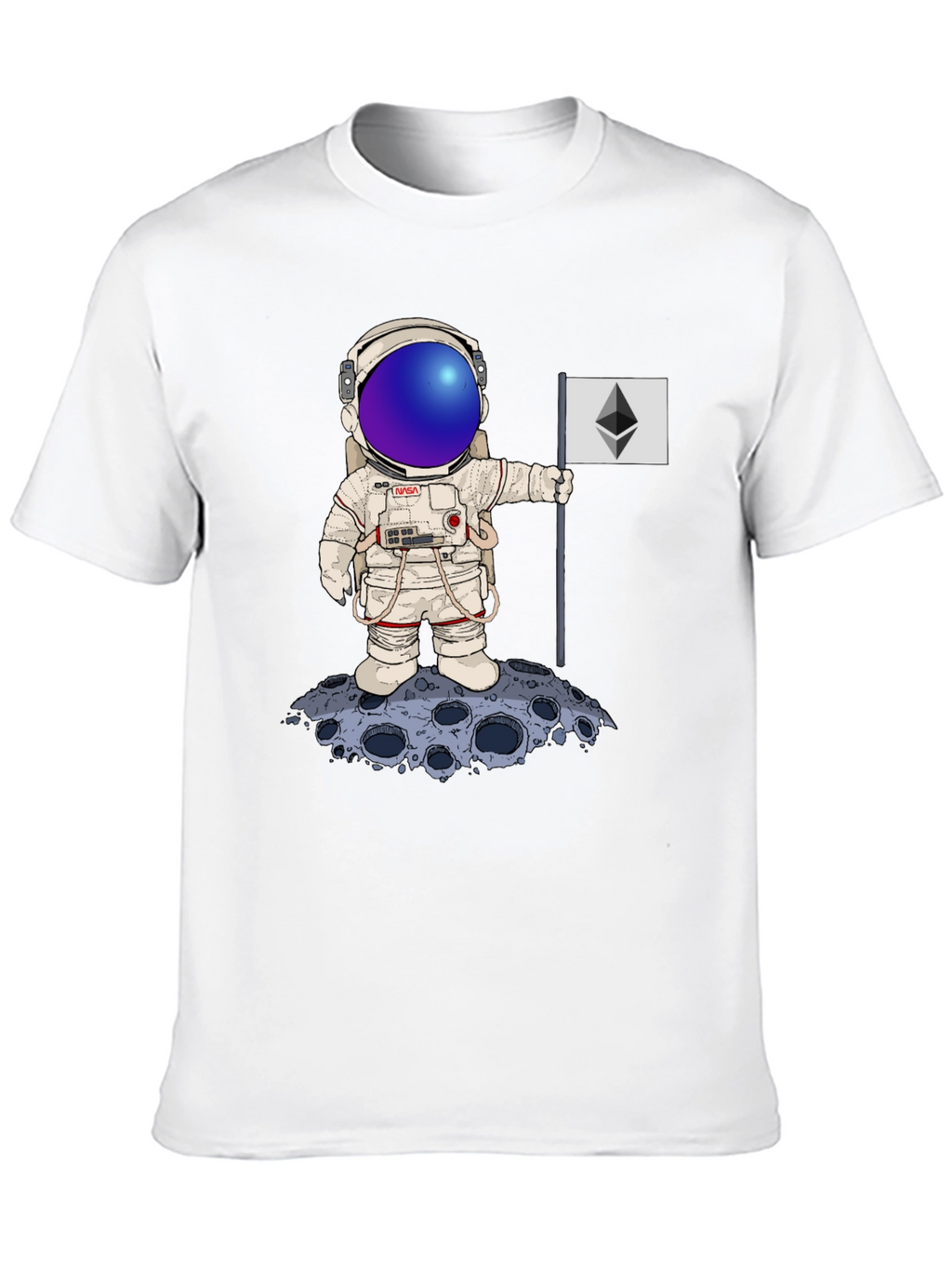Astronaut Ethereum Moon Landing T-Shirt