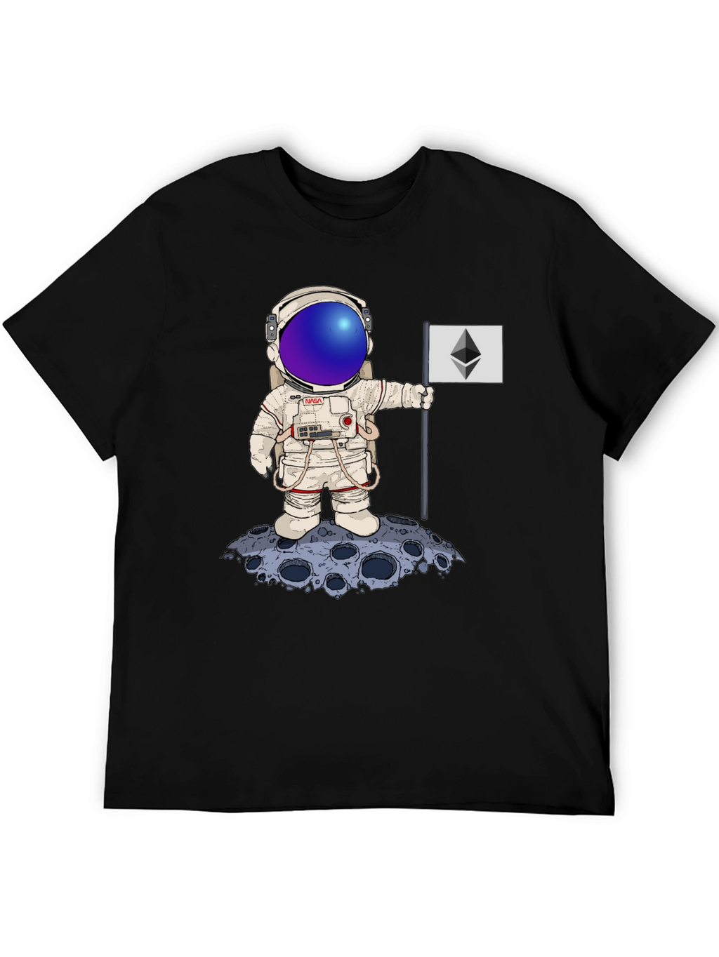 Astronaut Ethereum Moon Landing T-Shirt