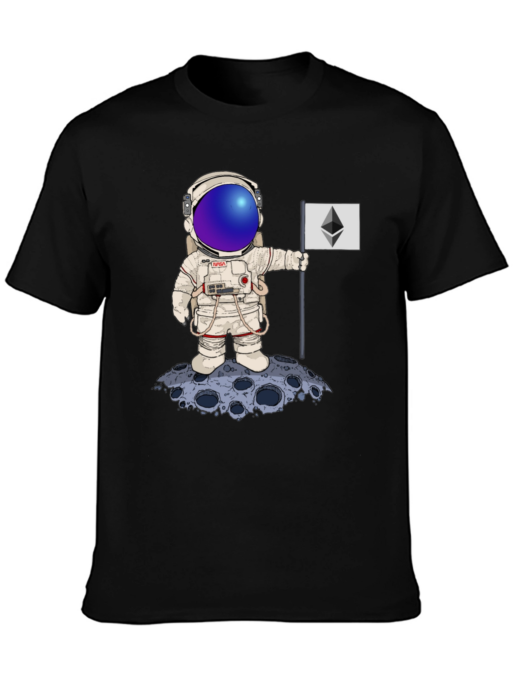 Astronaut Ethereum Moon Landing T-Shirt