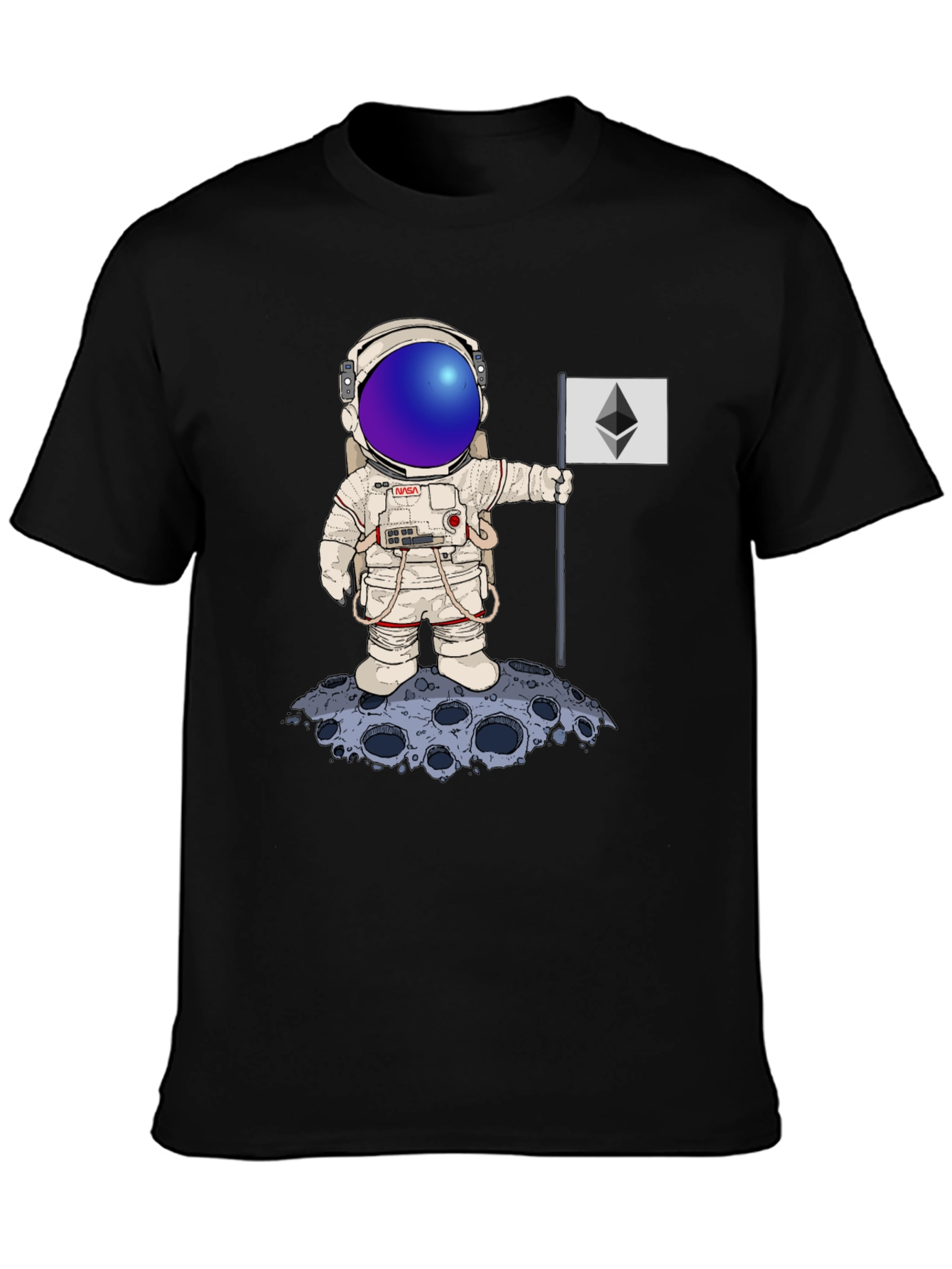 Astronaut Ethereum Moon Landing T-Shirt