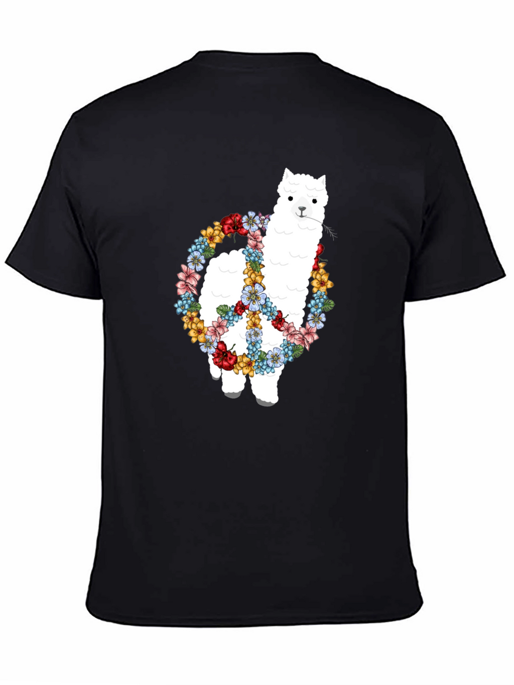 Alpaca Peace Sign Graphic Tee
