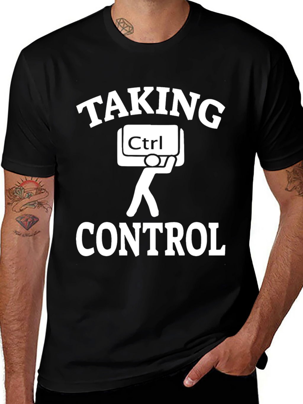 Taking Control T-Shirt Funny Programmer Humor Tee