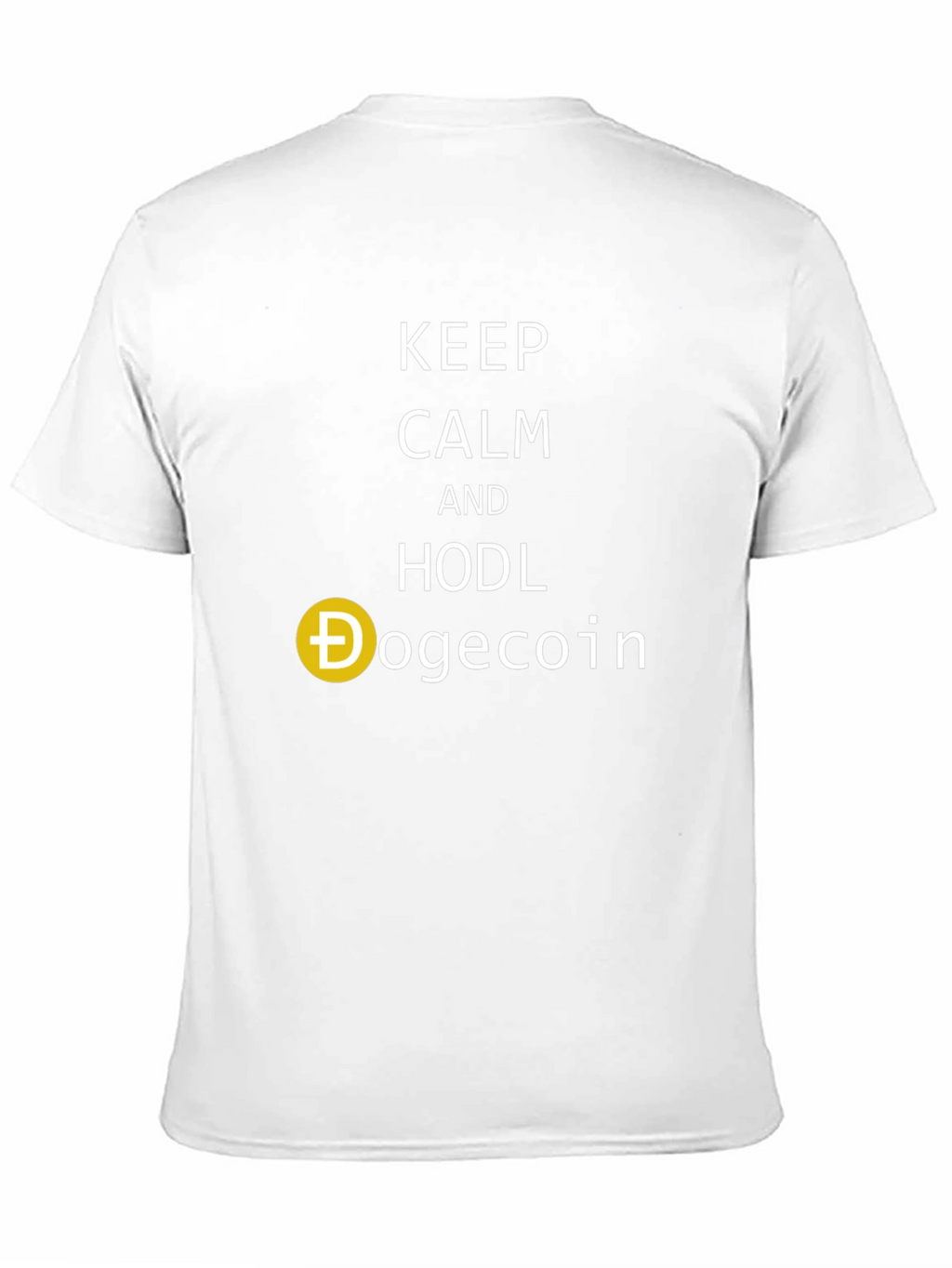 Keep Calm and HODL Dogecoin Black T-Shirt