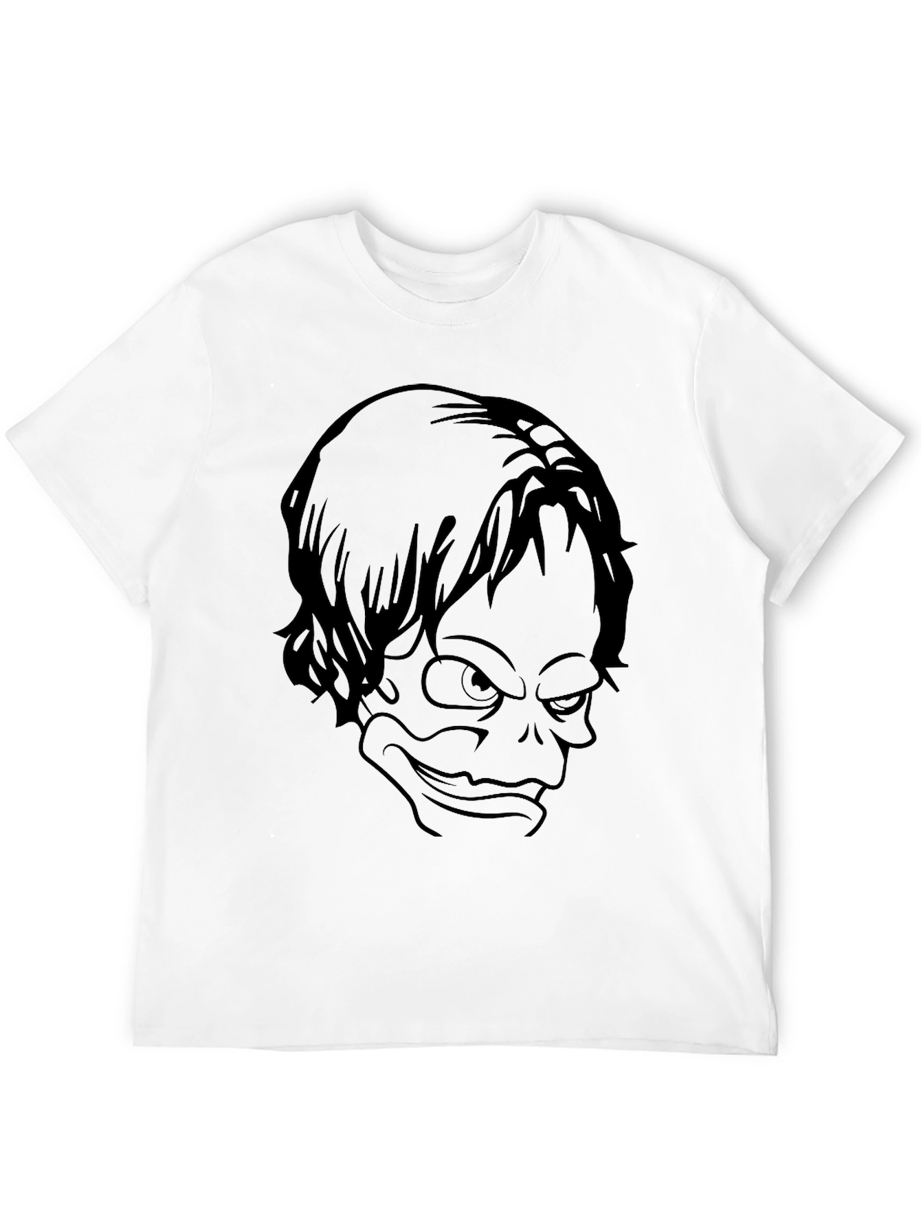 Mens Black T-Shirt with Graphic Print