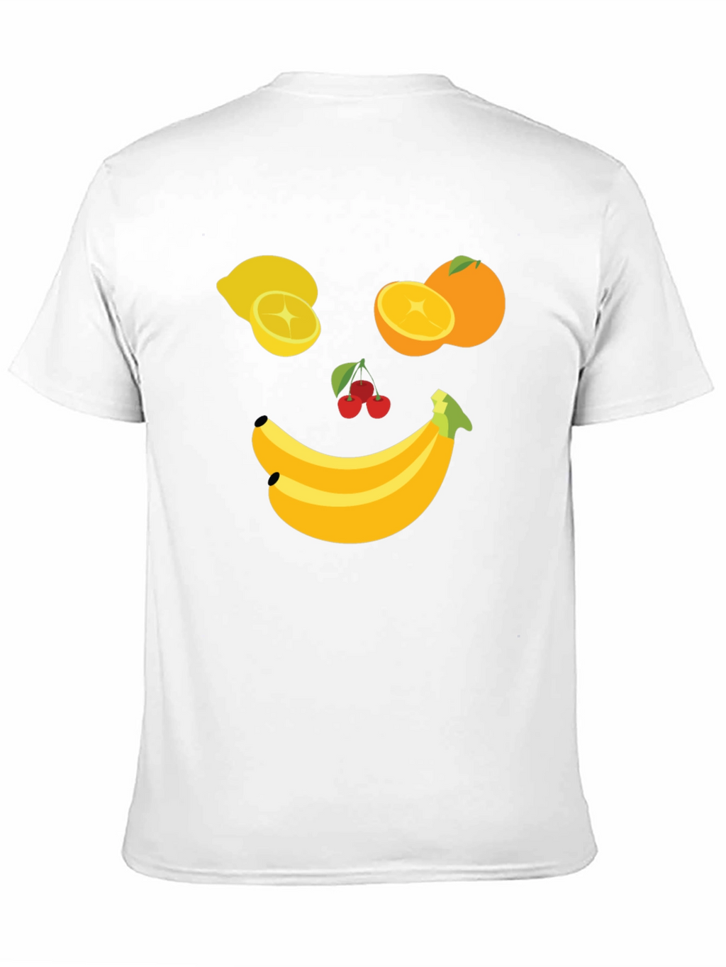 Fruit Face Graphic Tee - Black Cotton T-Shirt