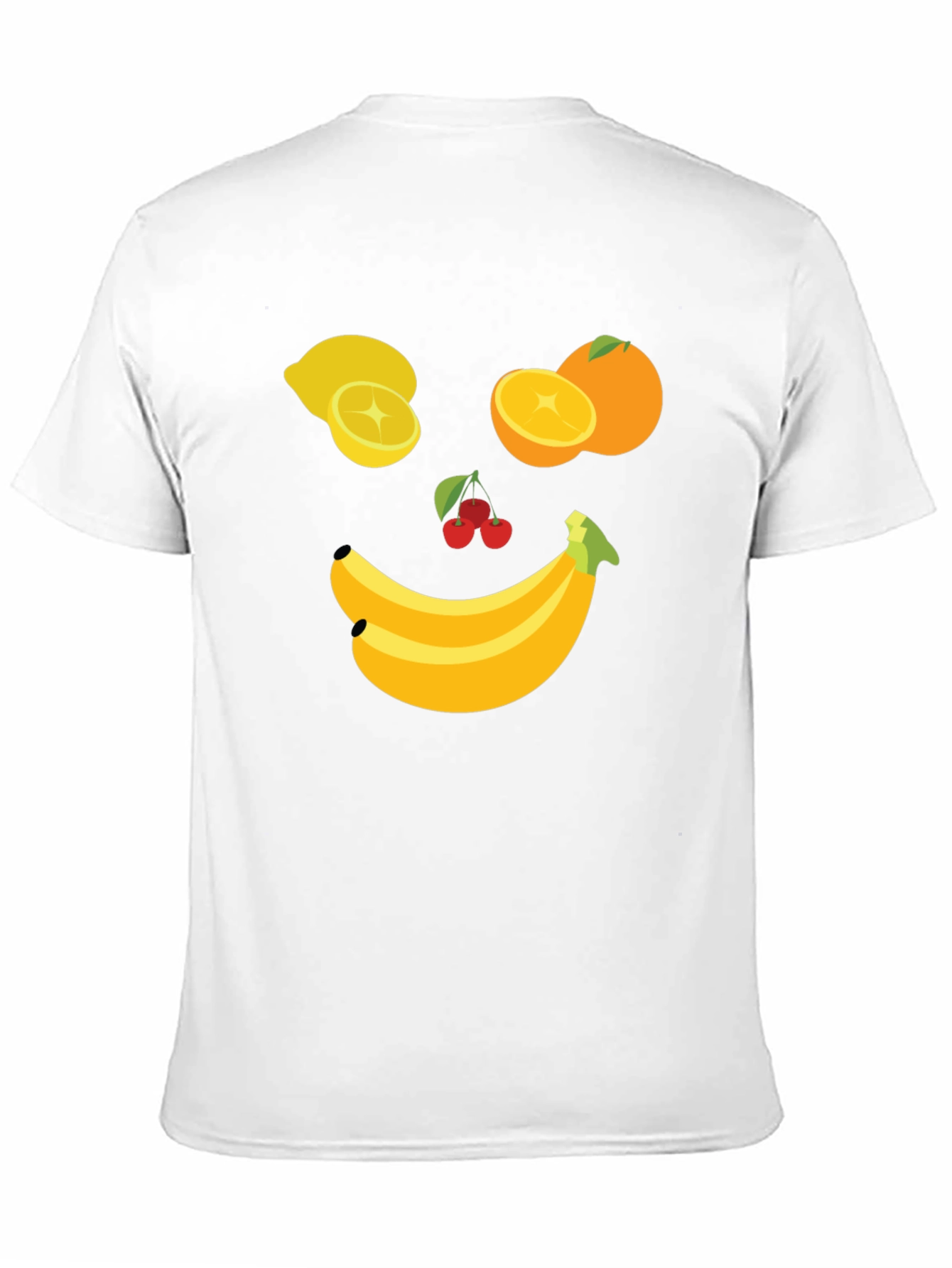 Fruit Face Graphic Tee - Black Cotton T-Shirt