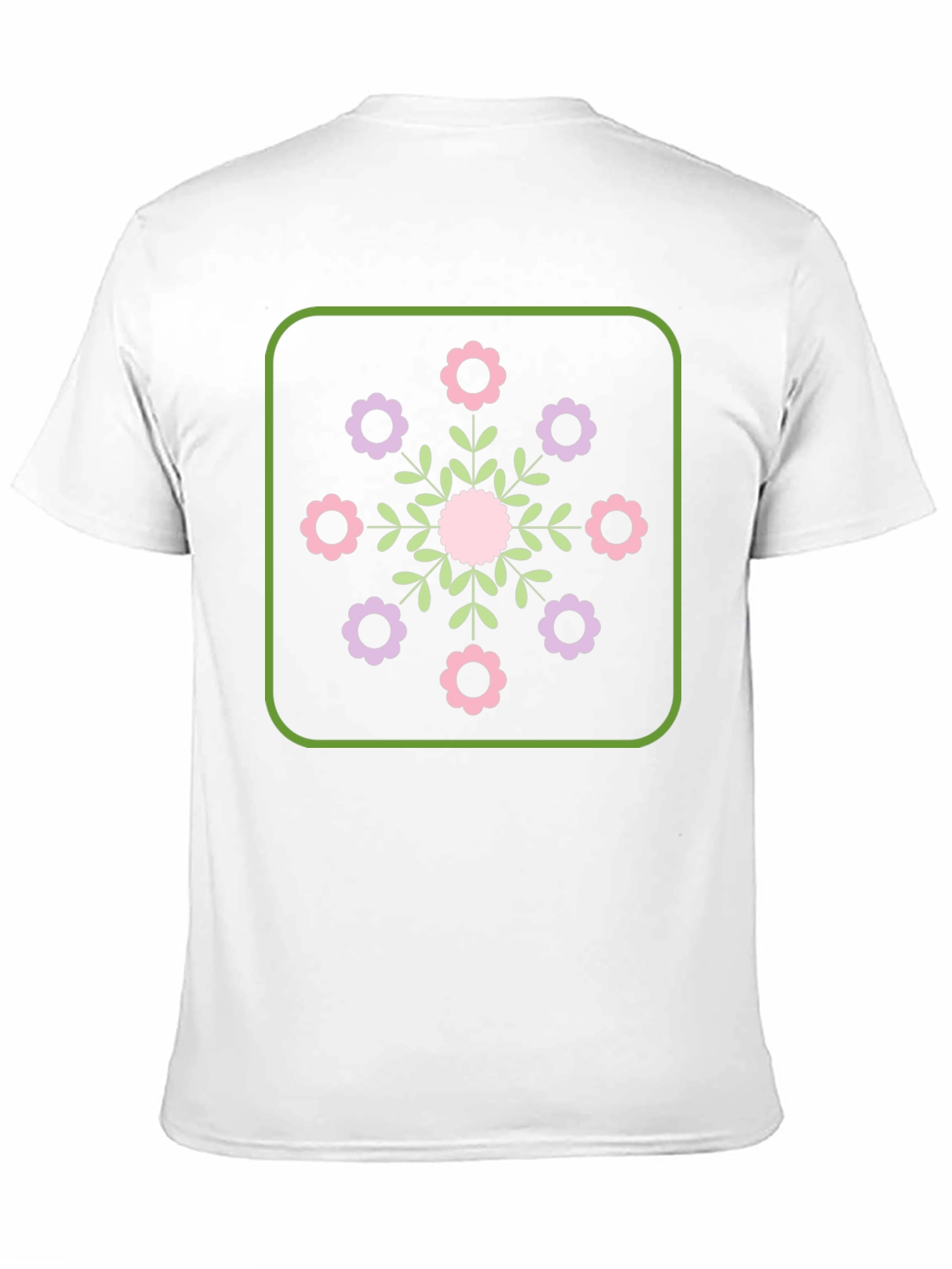 Floral Graphic T-Shirt - Stylish Round Neck Tee