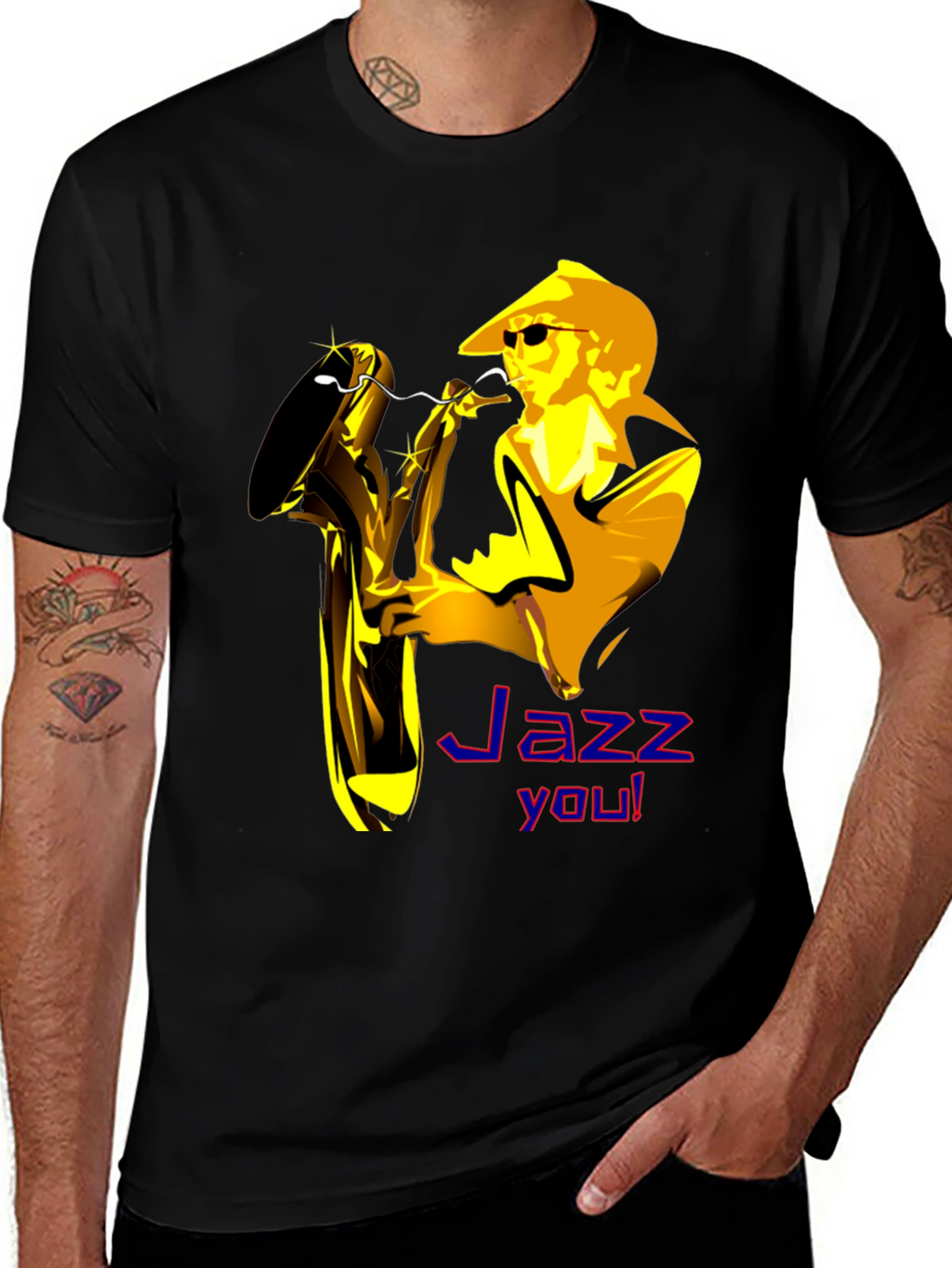Jazz Musician Graphic Tee