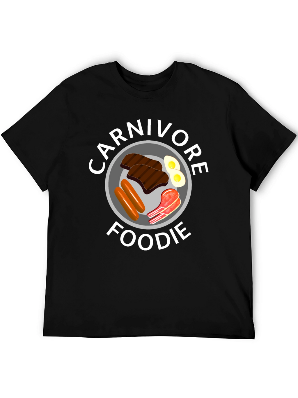 Carnivore Foodie Black T-Shirt - Meat Lover Tee