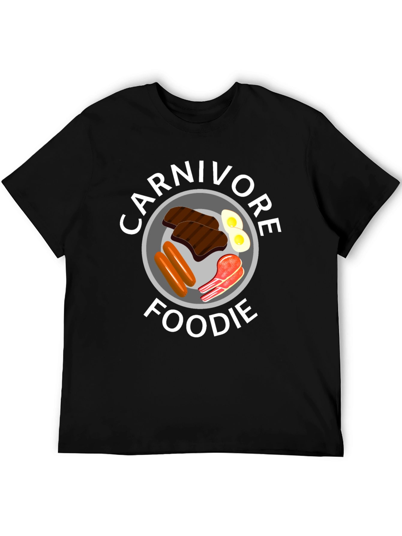 Carnivore Foodie Black T-Shirt - Meat Lover Tee