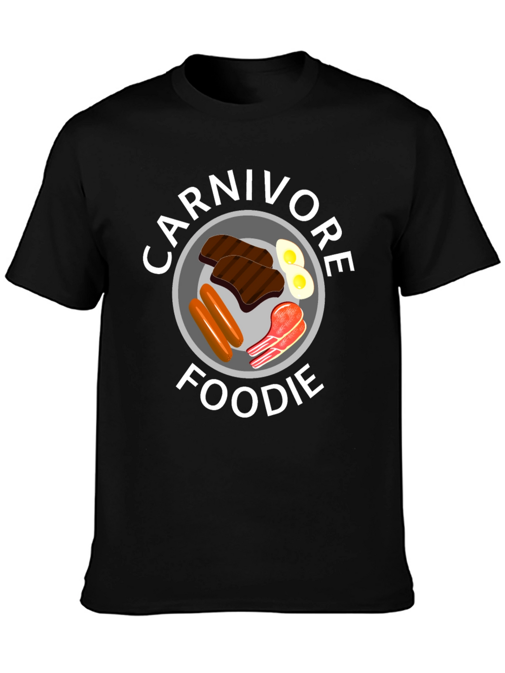 Carnivore Foodie Black T-Shirt - Meat Lover Tee
