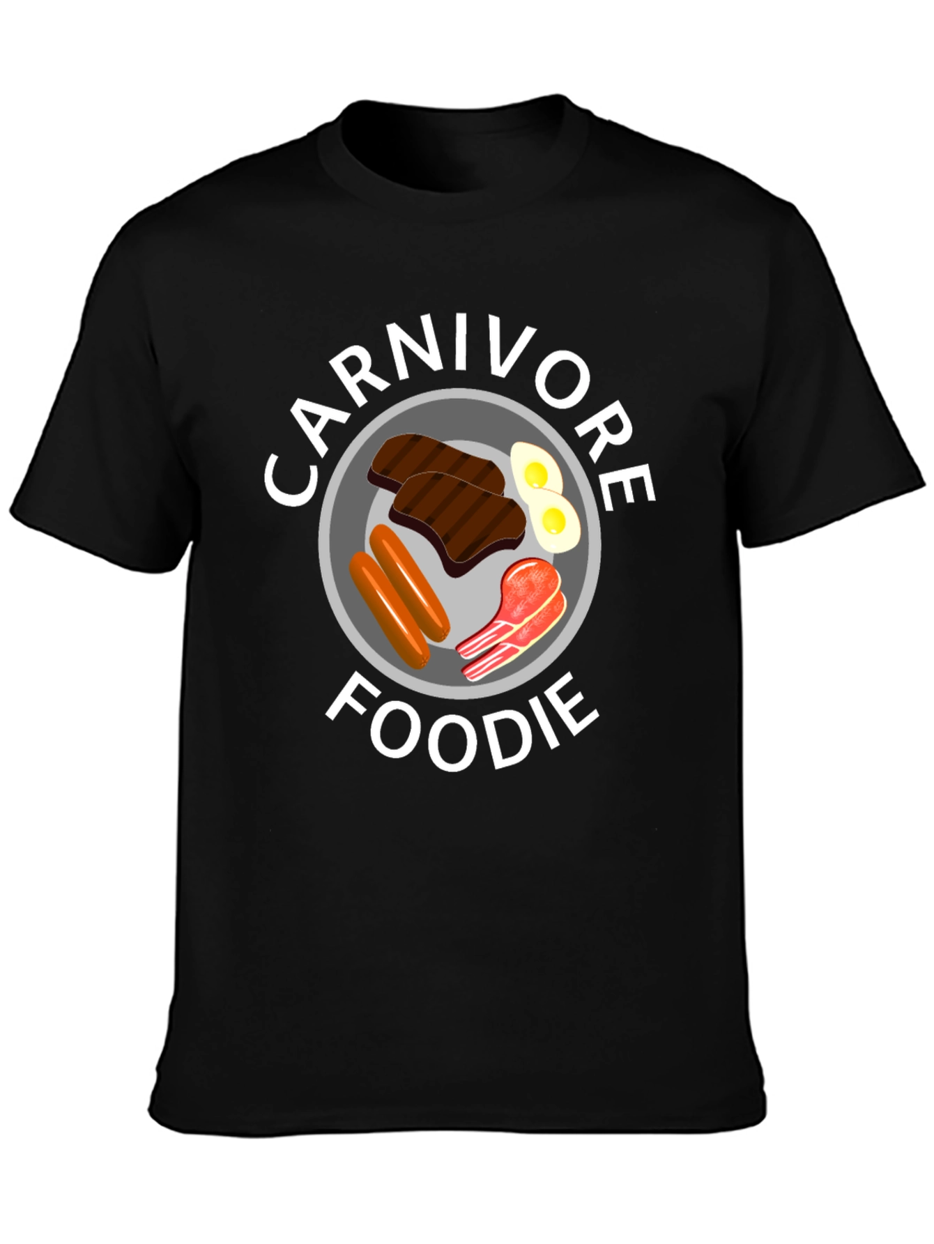 Carnivore Foodie Black T-Shirt - Meat Lover Tee