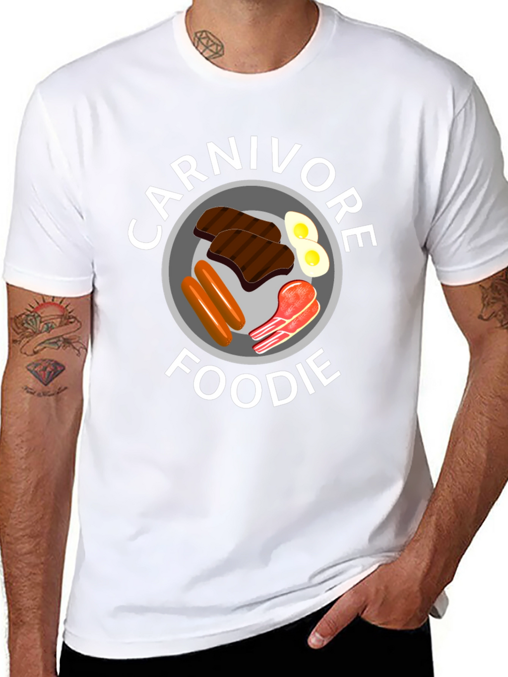 Carnivore Foodie Black T-Shirt - Meat Lover Tee