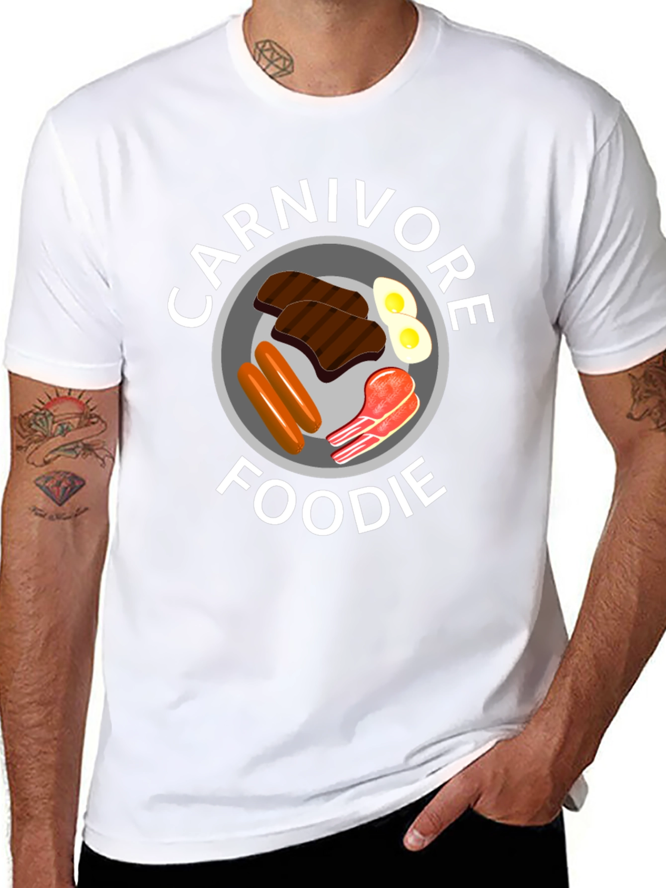 Carnivore Foodie Black T-Shirt - Meat Lover Tee