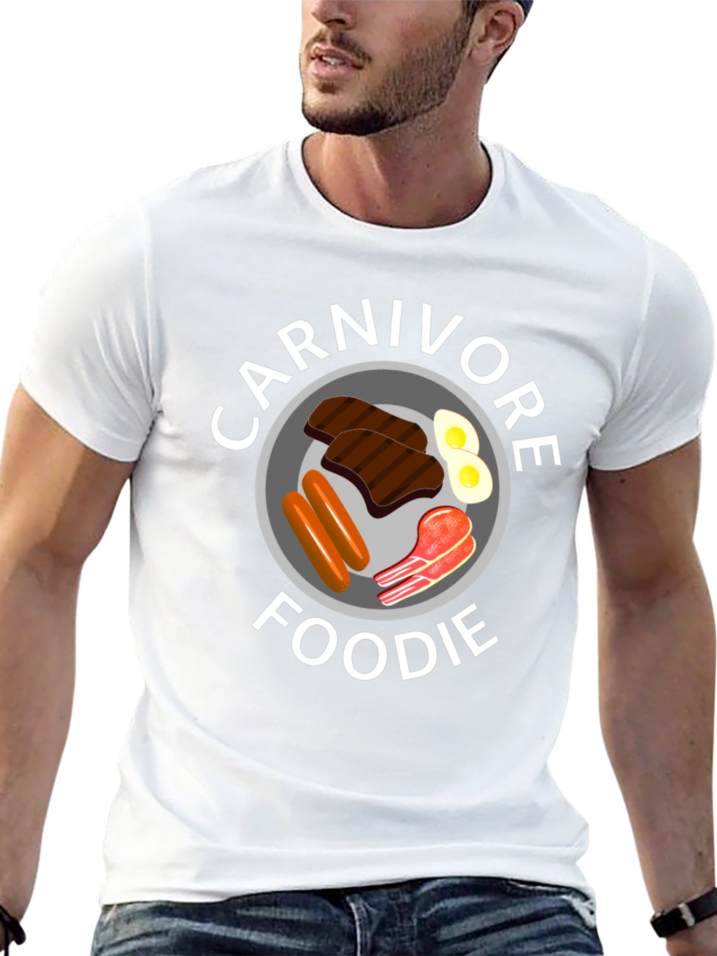 Carnivore Foodie Black T-Shirt - Meat Lover Tee