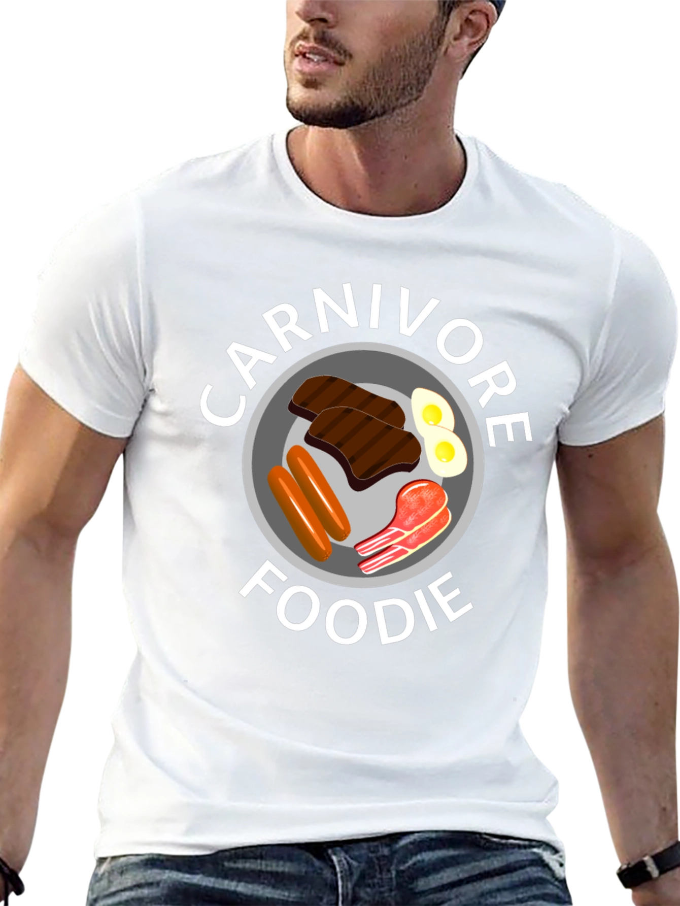 Carnivore Foodie Black T-Shirt - Meat Lover Tee