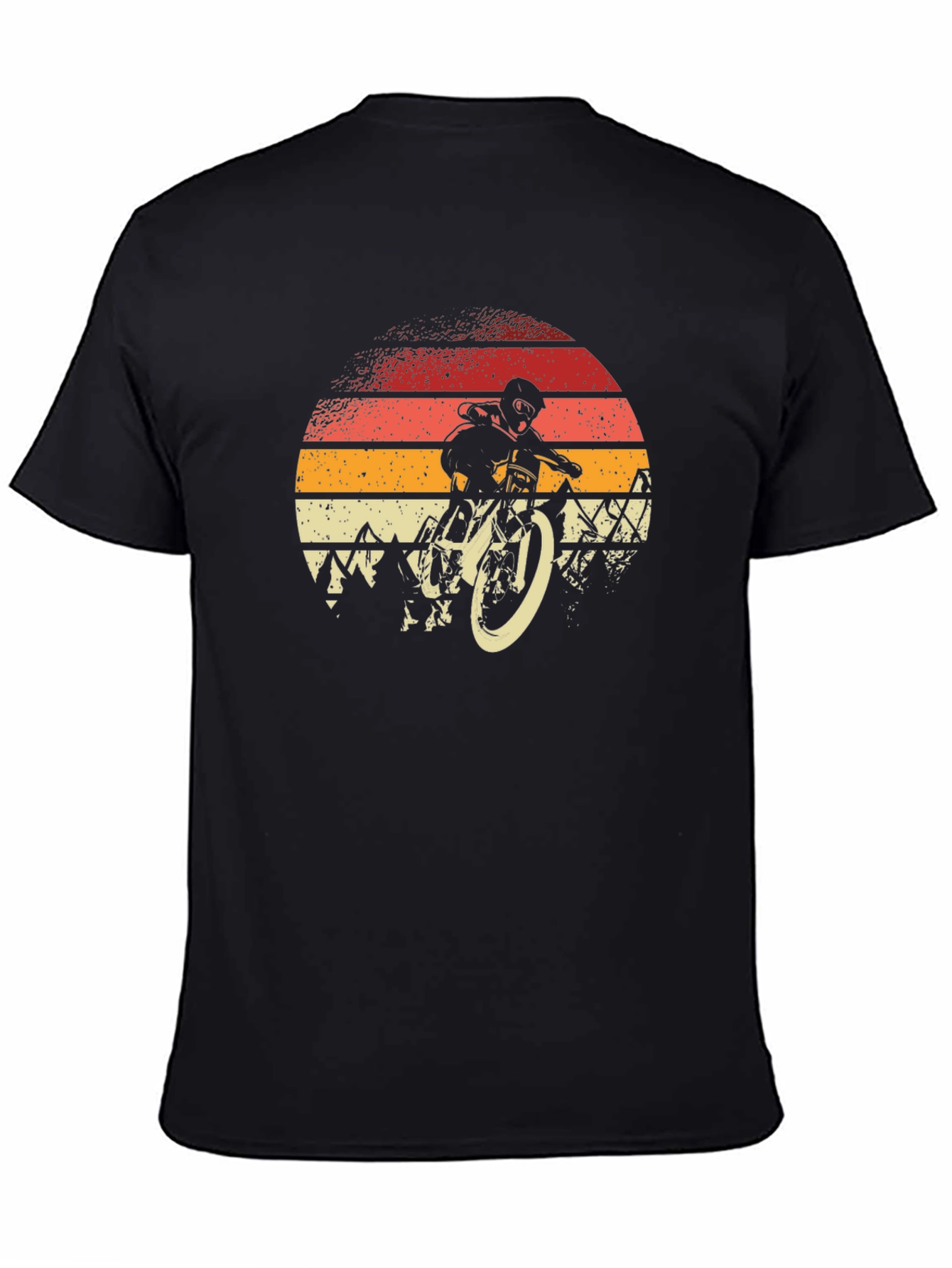 Mountain Bike Sunset Graphic Tee - Biker Style