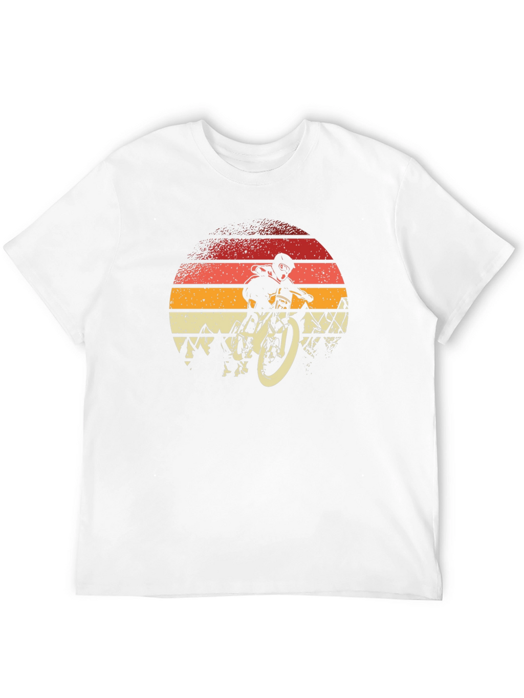 Mountain Bike Sunset Graphic Tee - Biker Style