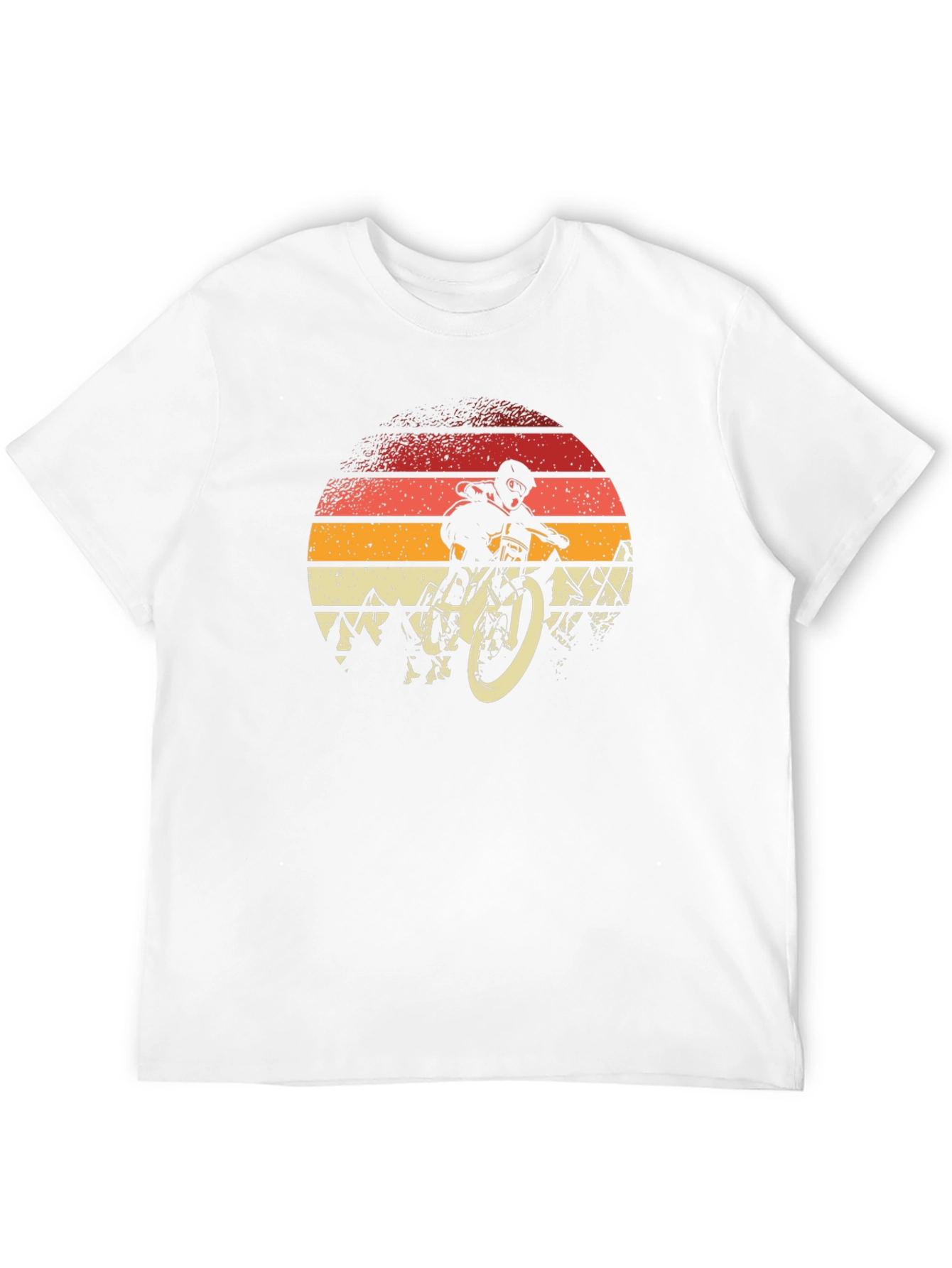 Mountain Bike Sunset Graphic Tee - Biker Style