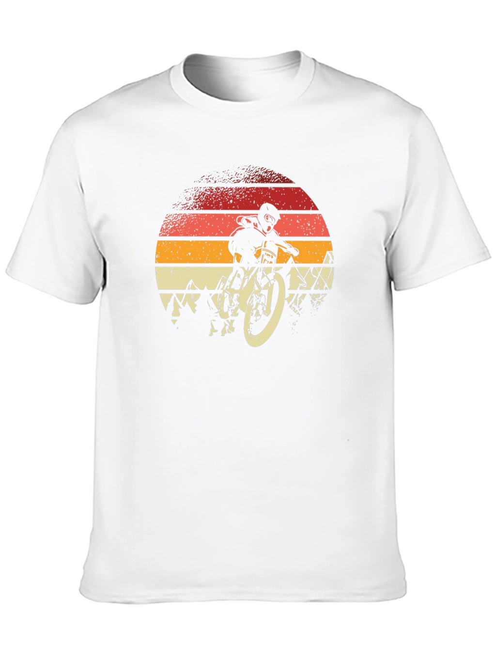Mountain Bike Sunset Graphic Tee - Biker Style