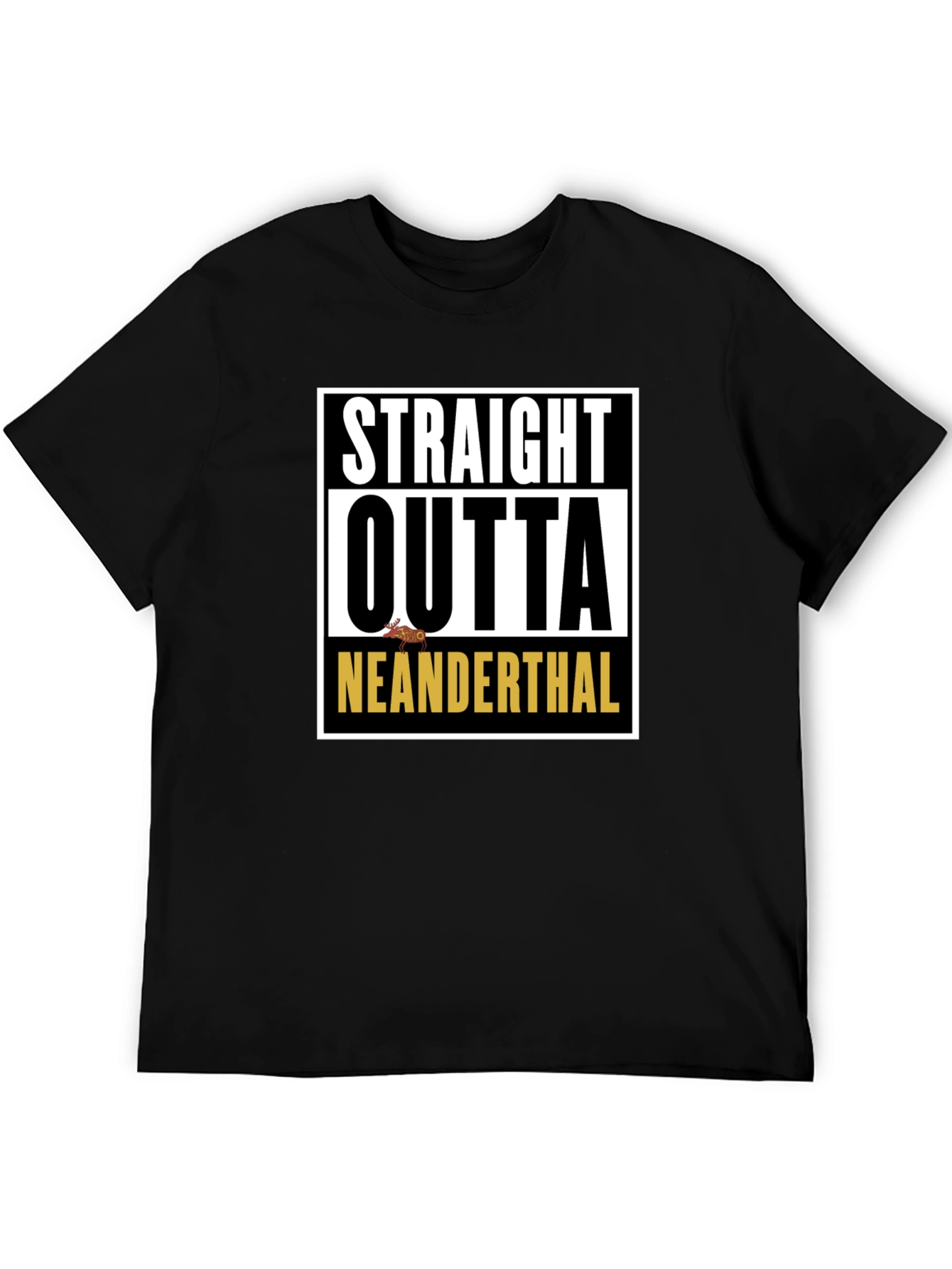 Straight Outta Neanderthal Graphic T-Shirt