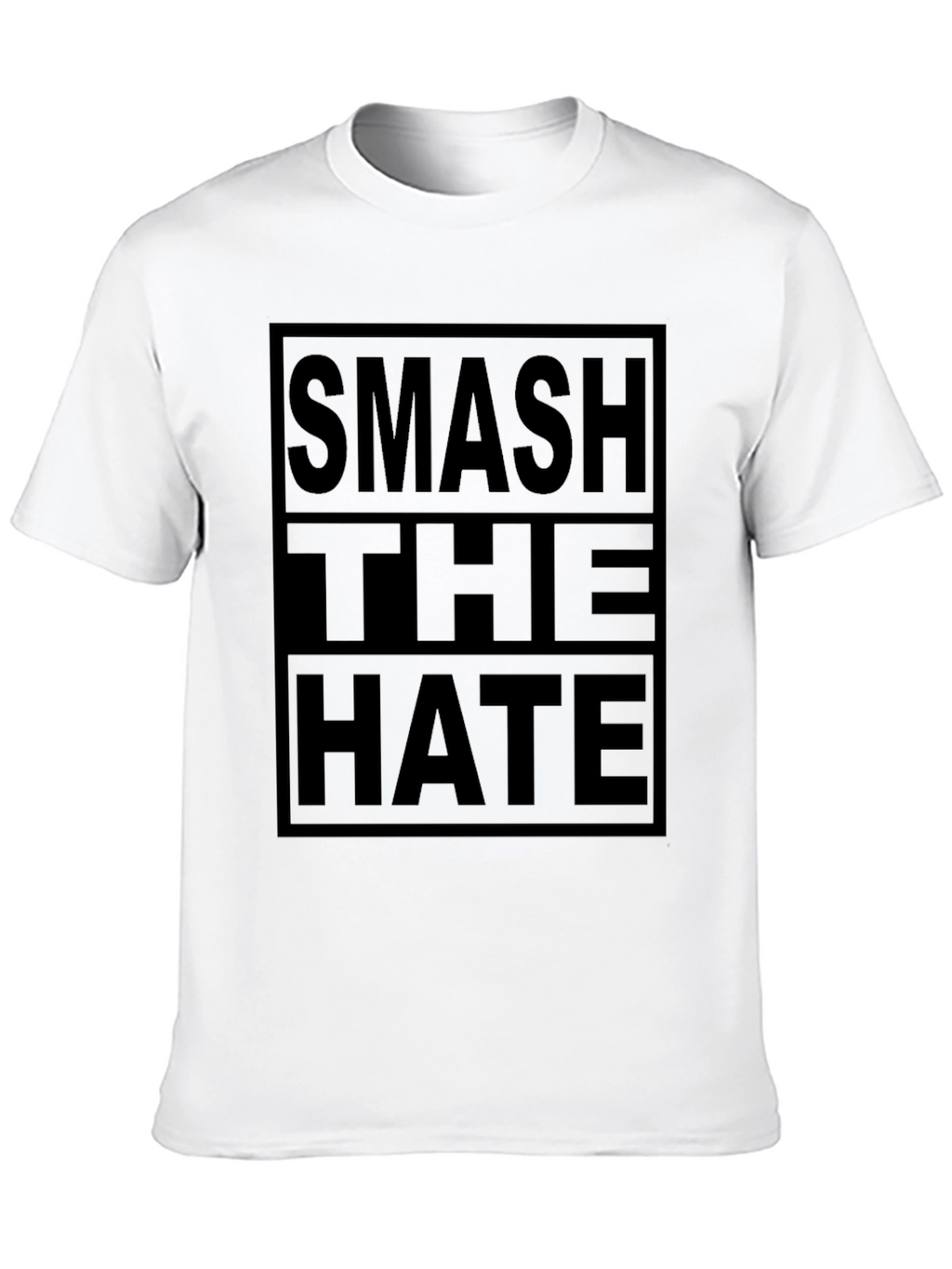 Smash The Hate Black Graphic T-Shirt